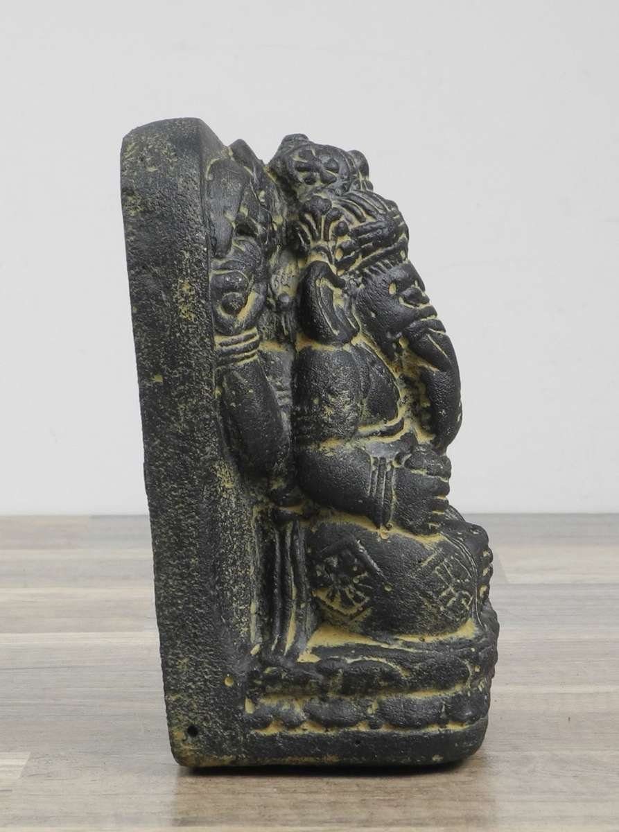 Oriental Galerie Dekofigur Ganesha aus Ursprungsland Handarbeit Herstellung (1 in St), cm im traditionelle 18 Stein