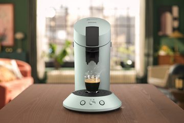 Philips Senseo Kaffeepadmaschine Original Plus CSA210/20, aus 28% recyceltem Plastik, +2 Kaffeespezialitäten, inkl. Gratis-Zugabe (Wert €5,-UVP)