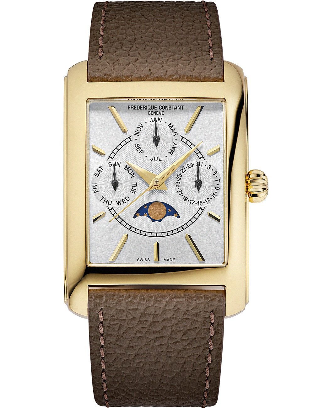 Frederique Constant Quarzuhr Frederique Constant FC-265S4C5 Damenuhr Classic Mondphase 30mm 3ATM Frederique Constant FC-265S4C5 Damenuhr Classic Mondphase 30mm 3ATM