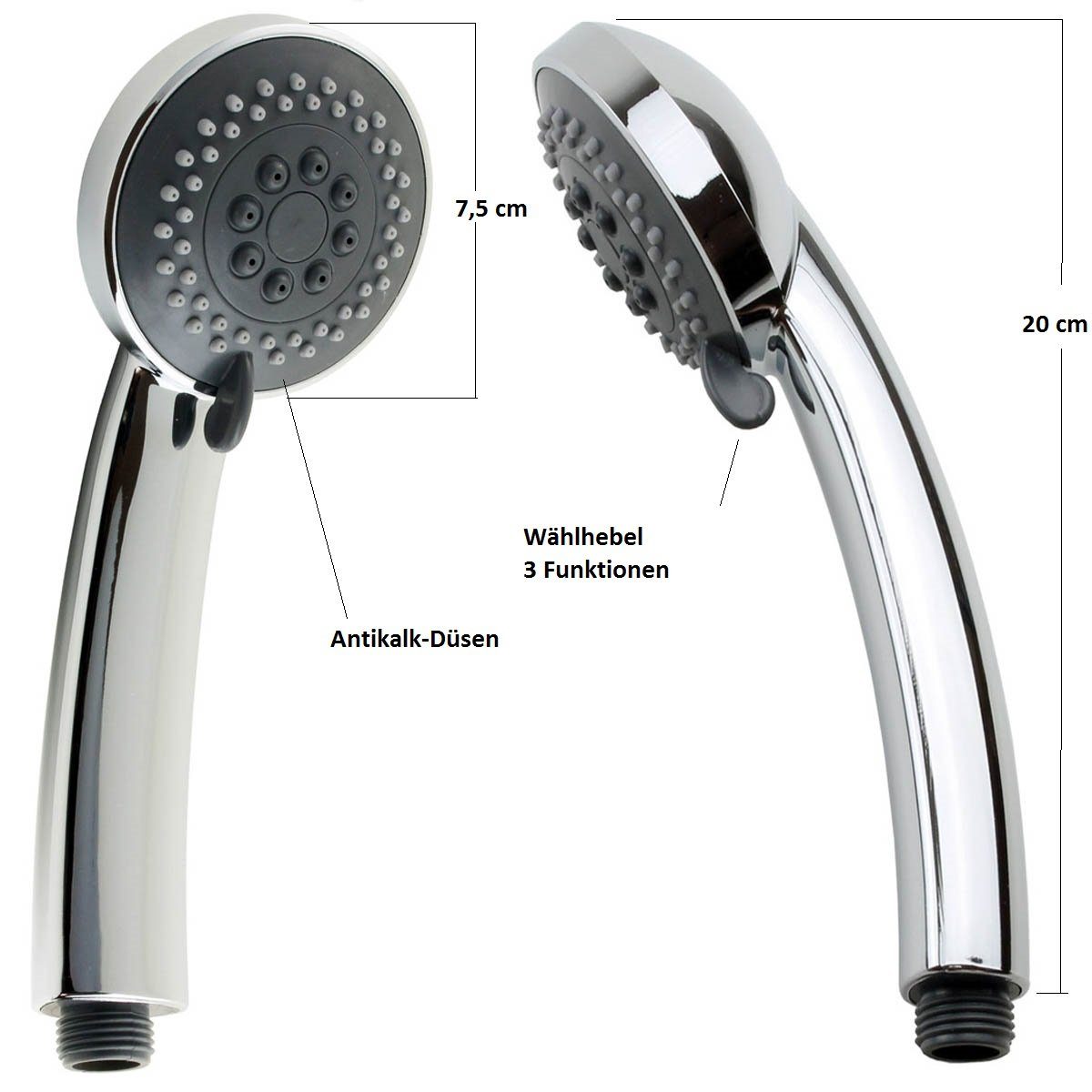 Sanixa Handbrause Brausekopf Duschkopf Handdusche Brausekopf günstig online kaufen