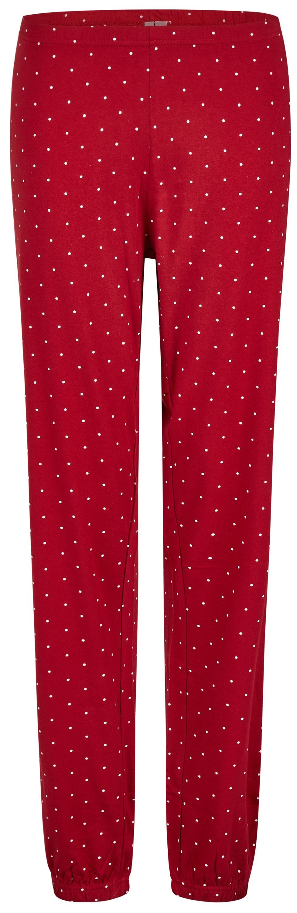 By Louise Schlafanzug Snug Winter (Set, 2 tlg., 2-teilig) Damen Pyjama lang Baumwolle Langarm