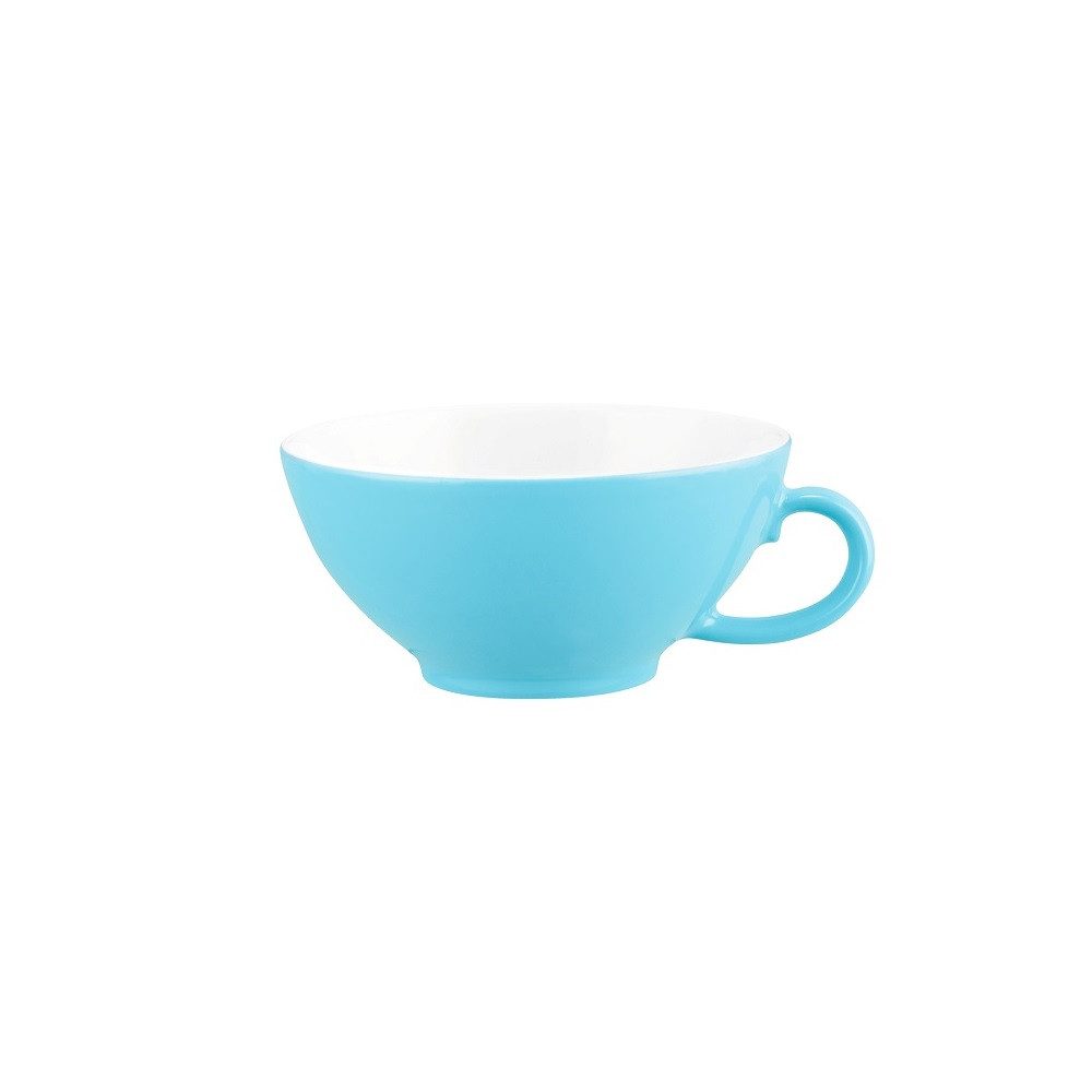 Seltmann Weiden Becher Seltmann Weiden Liberty Pure Colors lagoon blue Teeobertasse klein, Porzellan