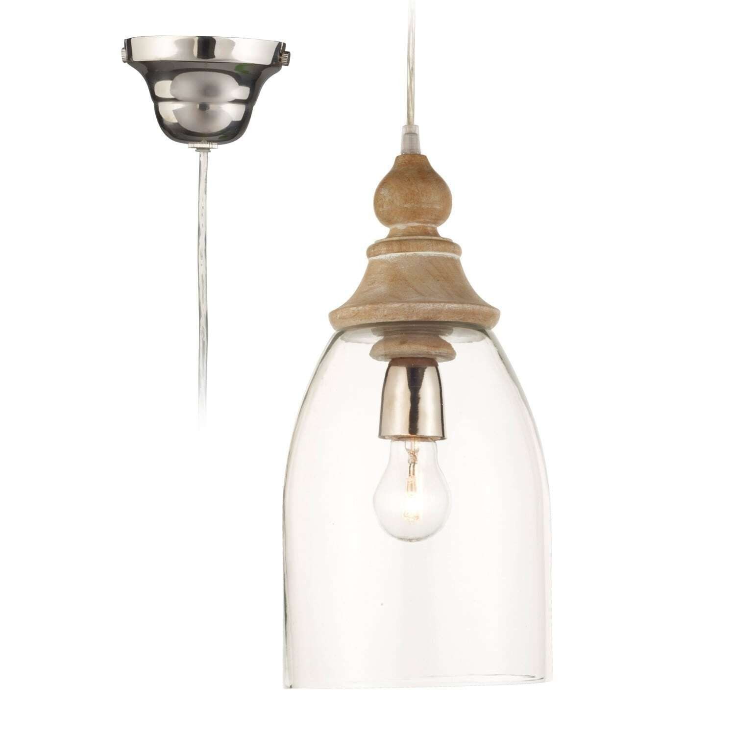 Mirabeau Hängeleuchten Glas Pendelleuchte Raina im Landhaus Vintage Stil, o günstig online kaufen