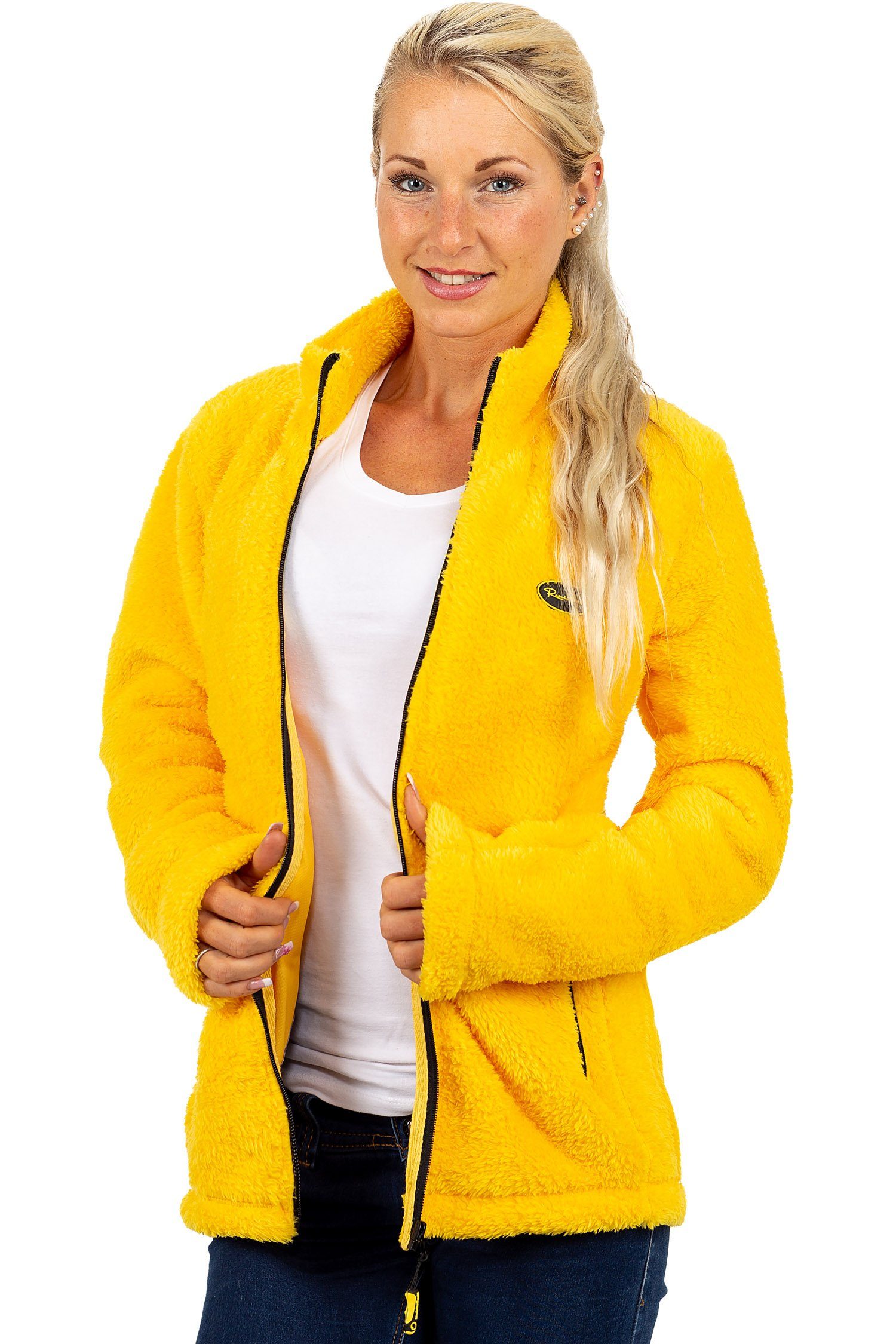 Reichstadt Fleecejacke Damen Regular Fit Flauschige Jacke Kuschelige 22RSW0 günstig online kaufen