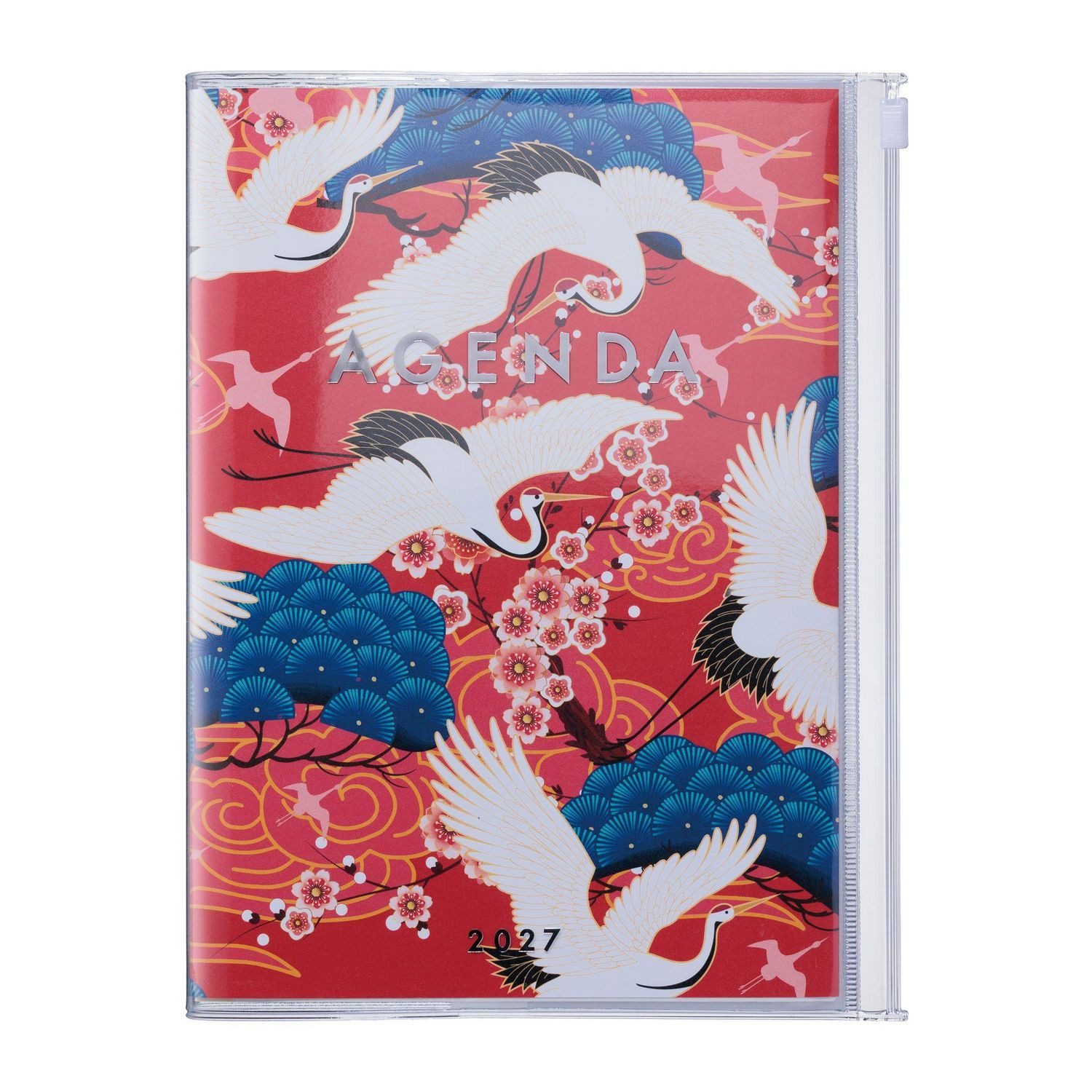 Wandkalender MARK'S 2026/27 Diary A5 Japan / Birds // Red