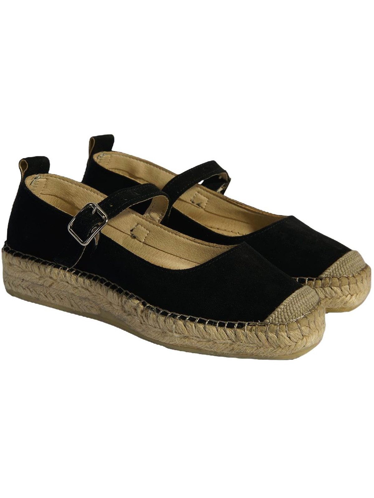 Damen-Ballerinas – Obermaterial aus Wildleder, Lederfutter, flacher A Slipper