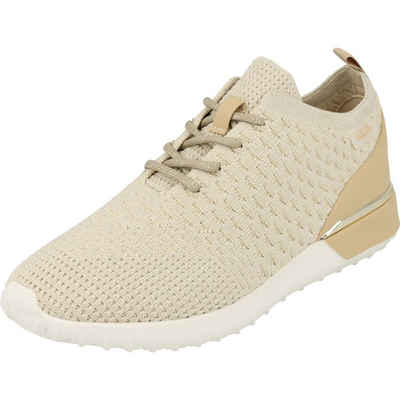 La Strada Damen Schuhe Sneaker Halbschuhe 2101381-5422 Beige/Silver Knitted Sneaker