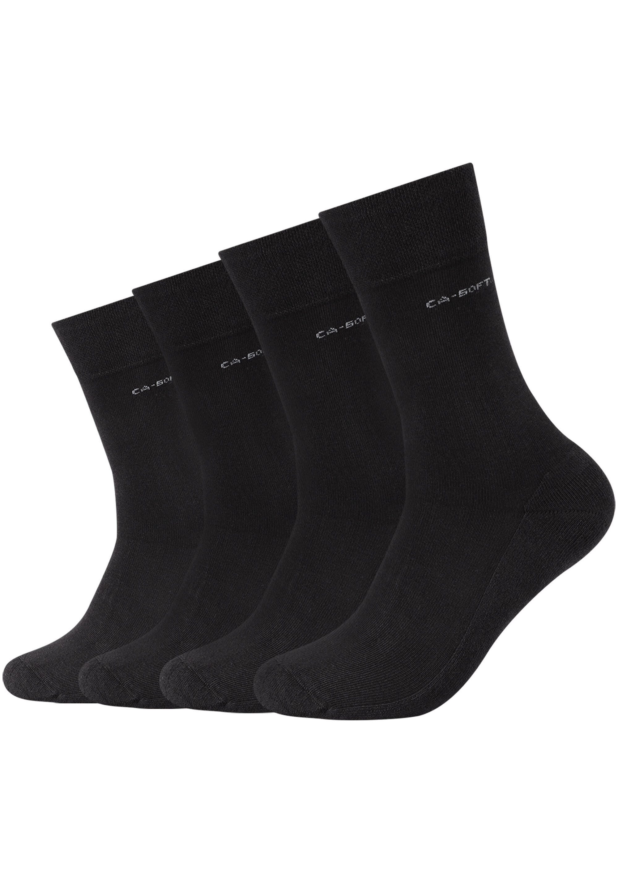 Camano Langsocken ca-soft (4-Paar) mit dezentem Logodruck günstig online kaufen