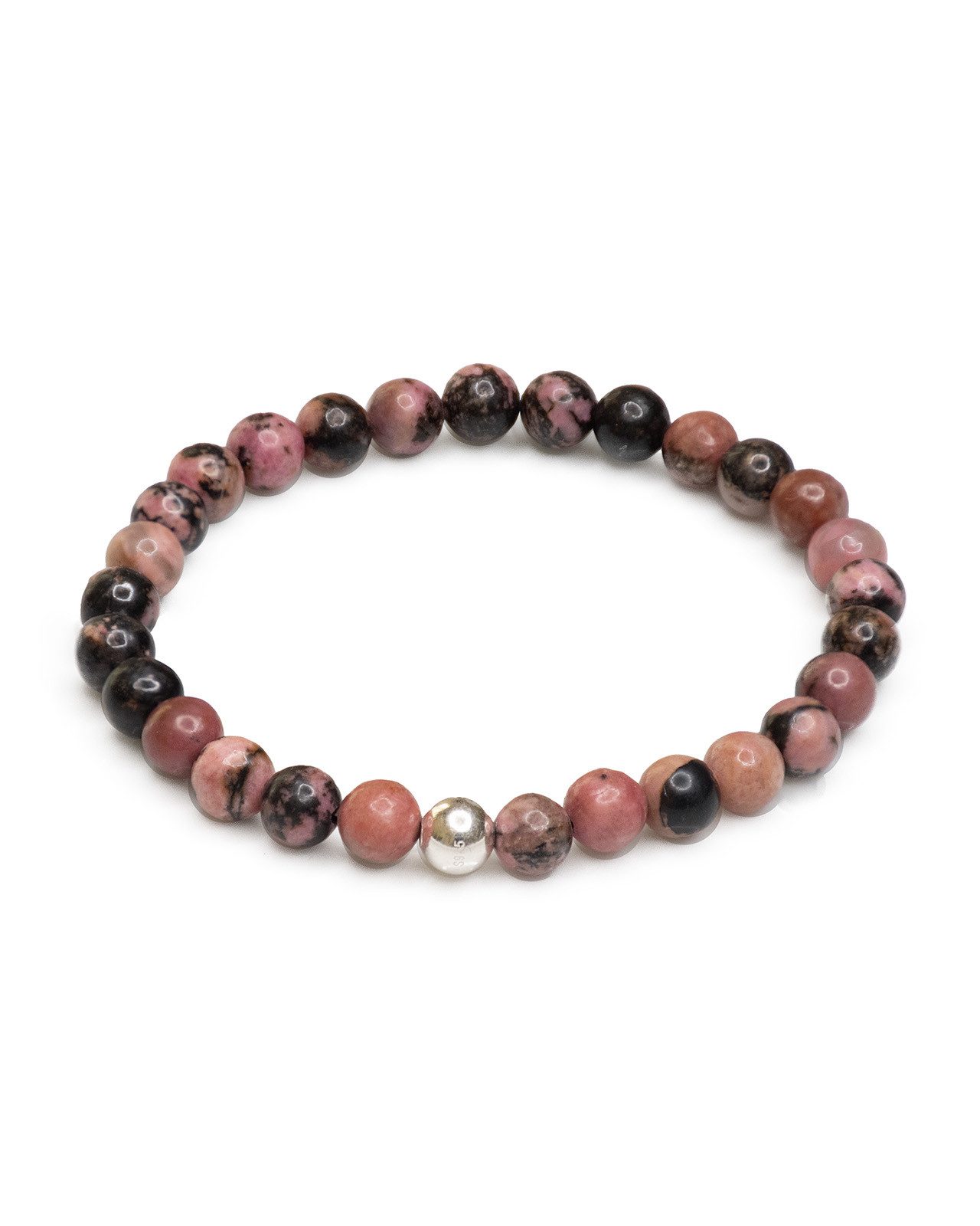 Armband Armband Rhodonit bunt 16-18 cm