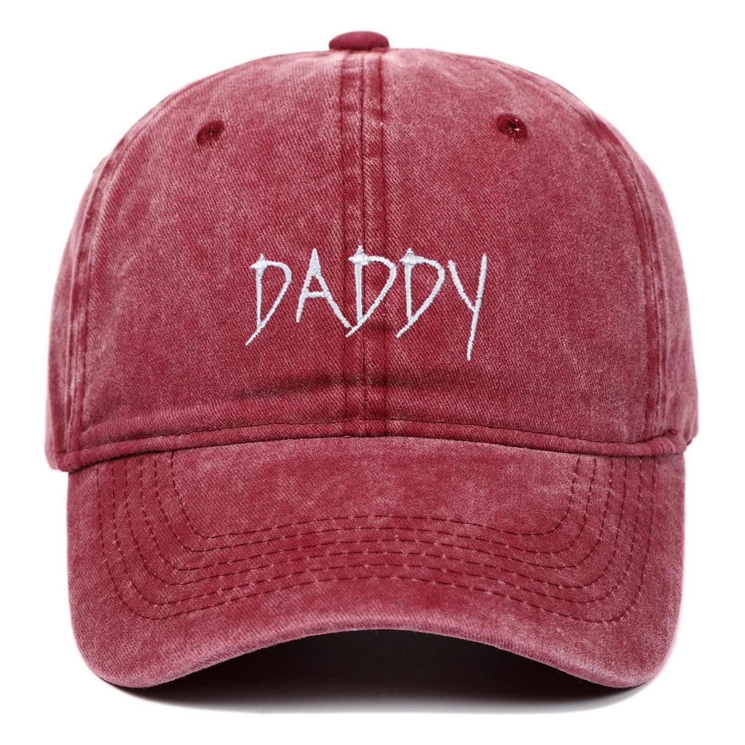 LuxusKollektion Baseball Cap Baseballmütze Daddy einstellbar Rot (1-St)