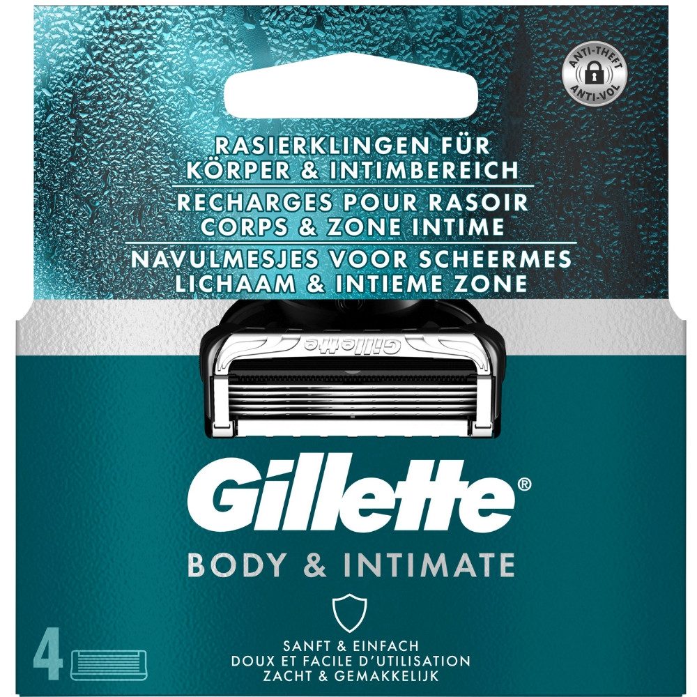 Gillette Rasierklingen INTIMATE, 4-tlg., 4er Pack