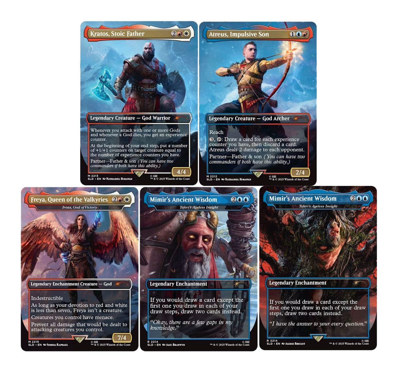 Wizards of the Coast Sammelkarte Magic the Gathering Secret Lair x PlayStation: God of War: Norse engli