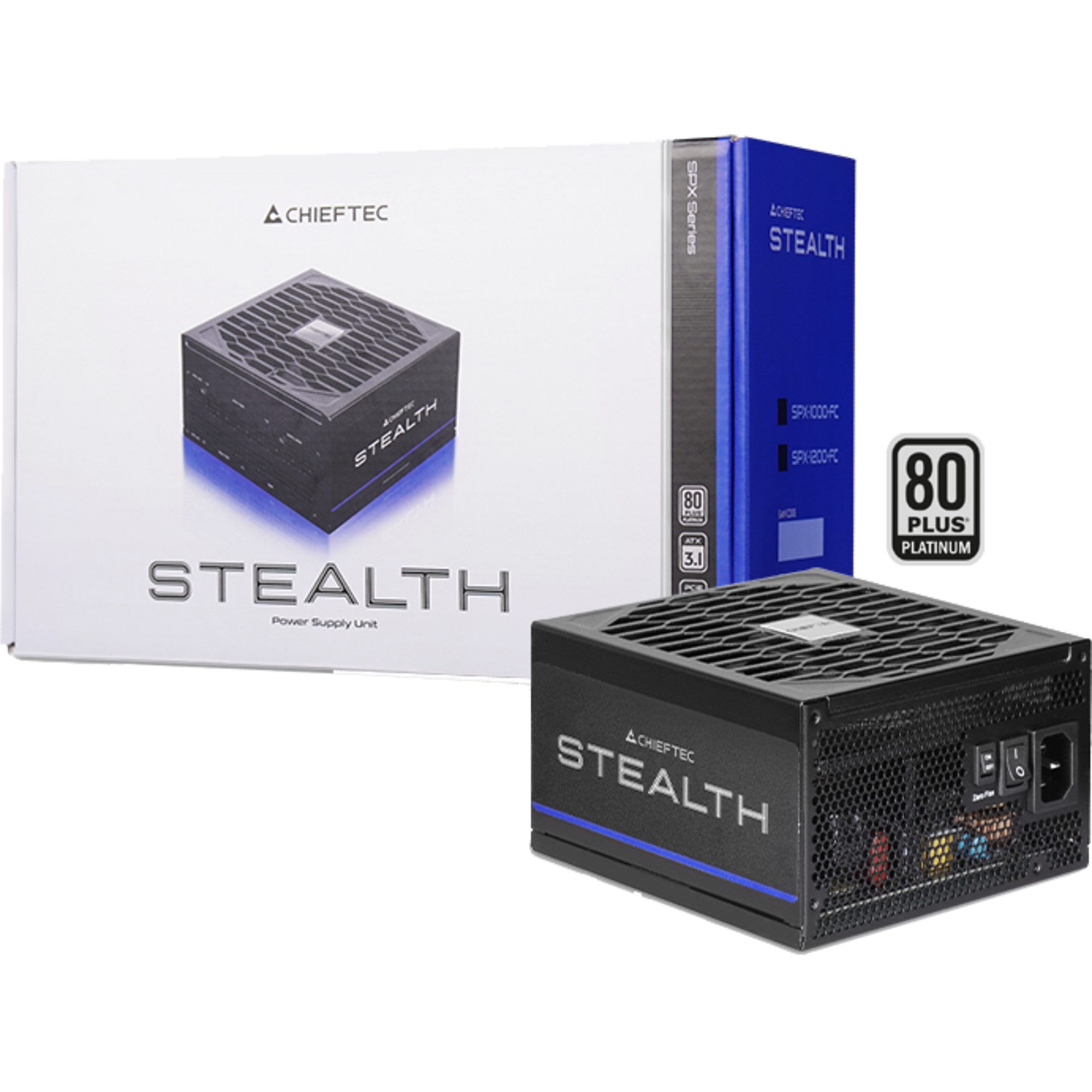 Chieftec Chieftec Stealth 1200W, PC-Netzteil, (2x 12-Pin PC-Netzteil (80 PLUS Platinum)