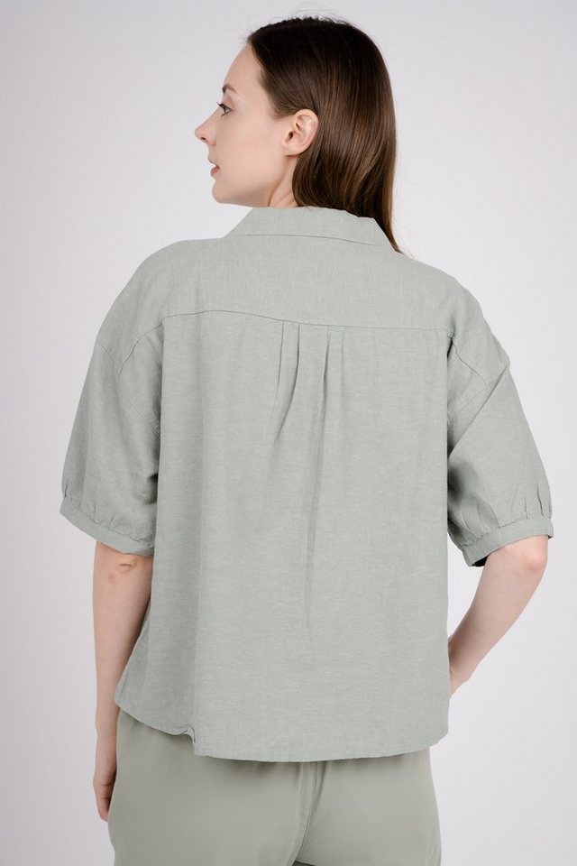 GIORDANO Klassische Bluse mit schicken Puffärmeln