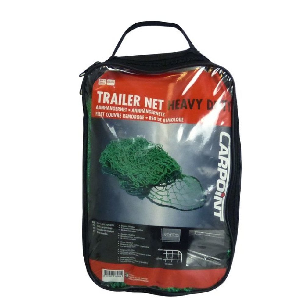 CAR POINT Anhängernetz Schutznetz 200 x 300 cm, (Abdecknetz, schweres Material), Drahtverstärkt