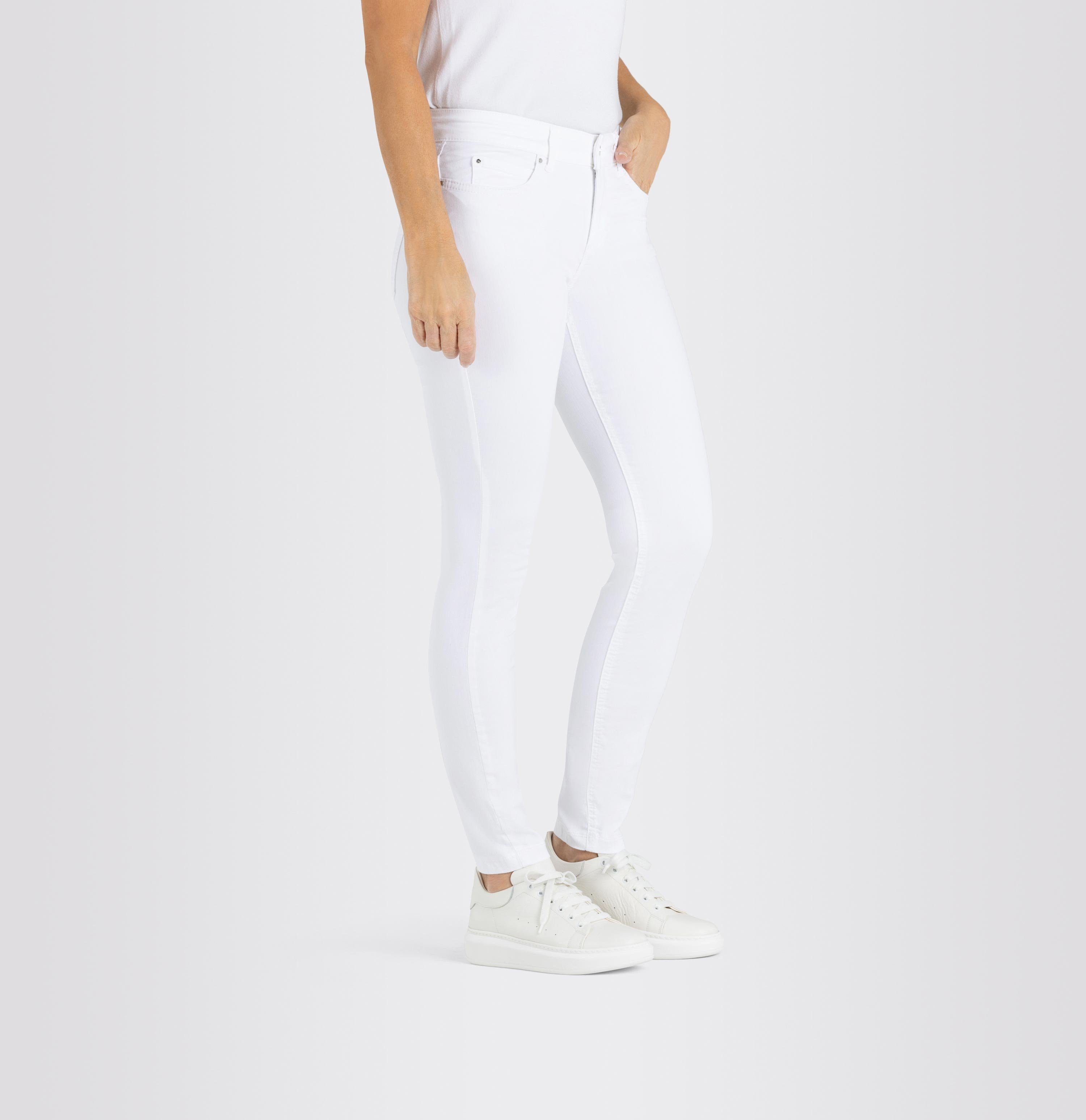 Hochelastische den für whitedeni Skinny MAC Dream Sitz Qualität sorgt Skinny-fit-Jeans perfekten
