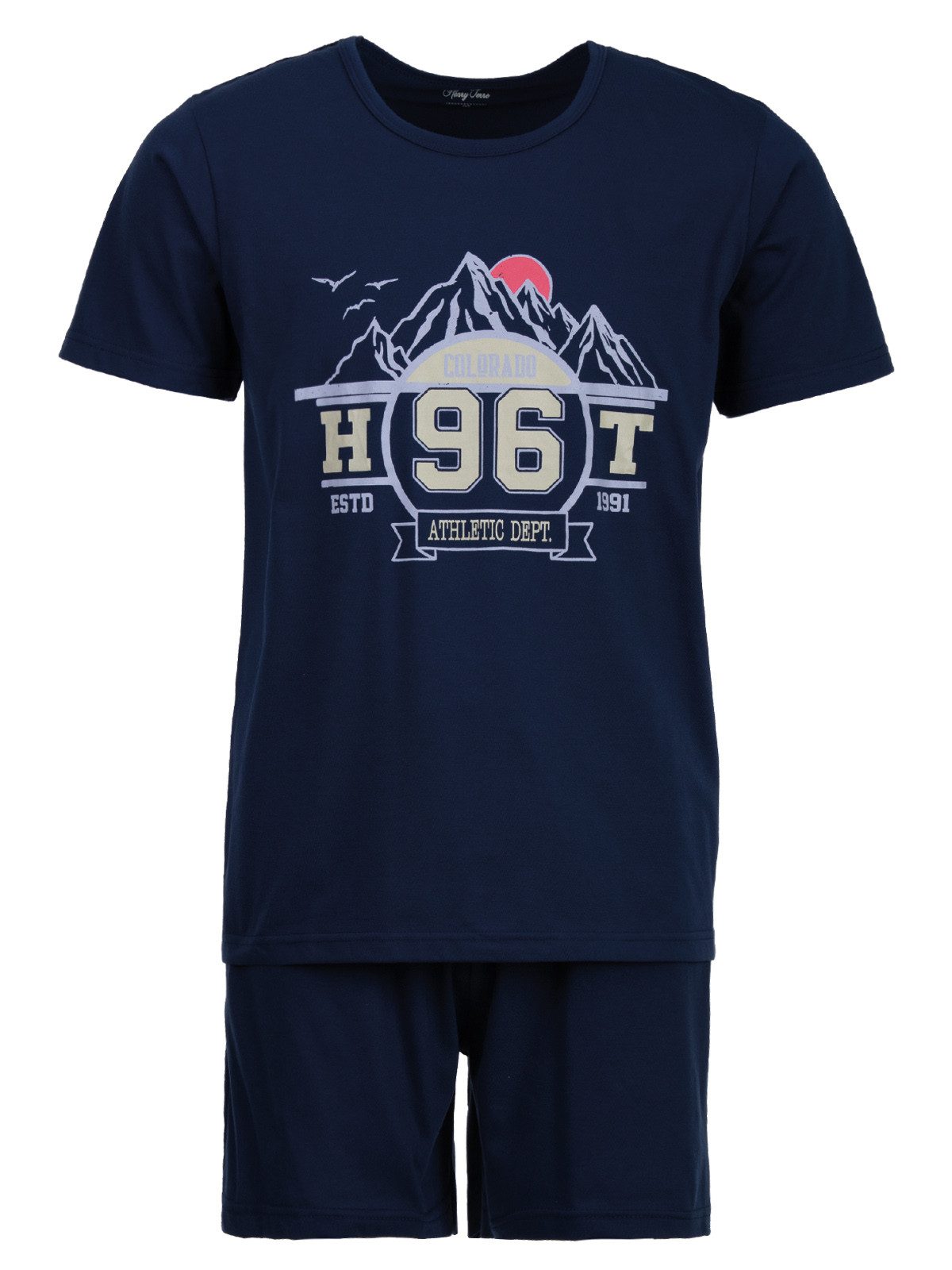 Henry Terre Schlafanzug Pyjama Set Shorty günstig online kaufen