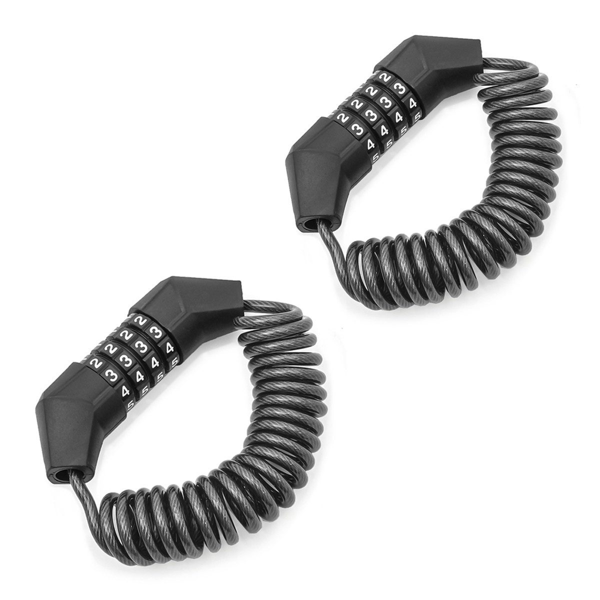 Sitzbank 2x Helmschloss Motorrad HS1 # Zahlenschloss schwarz Spar-Set