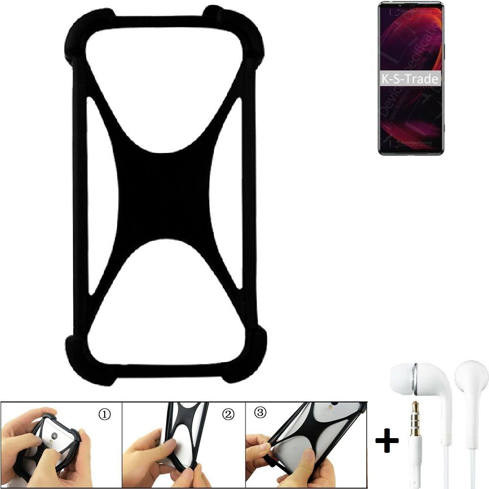 K-S-Trade Handyhülle für Sony Xperia 5 III, Handy-Hülle + headphones Schutz-Hülle Bumper Silikon Cover Case