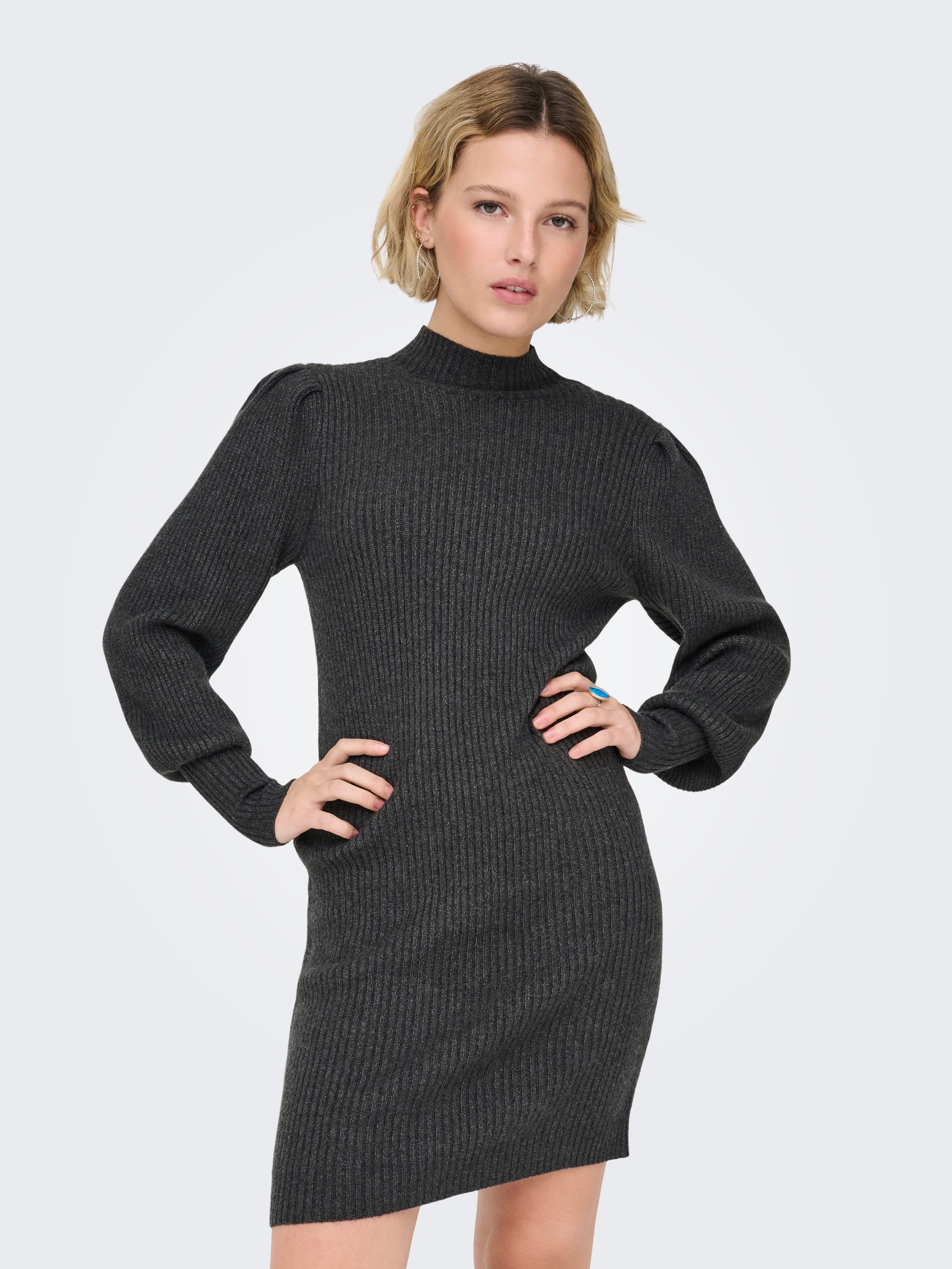 ONLY Strickkleid ONLKATIA L/S DRESS KNT NOOS Viskosemischung