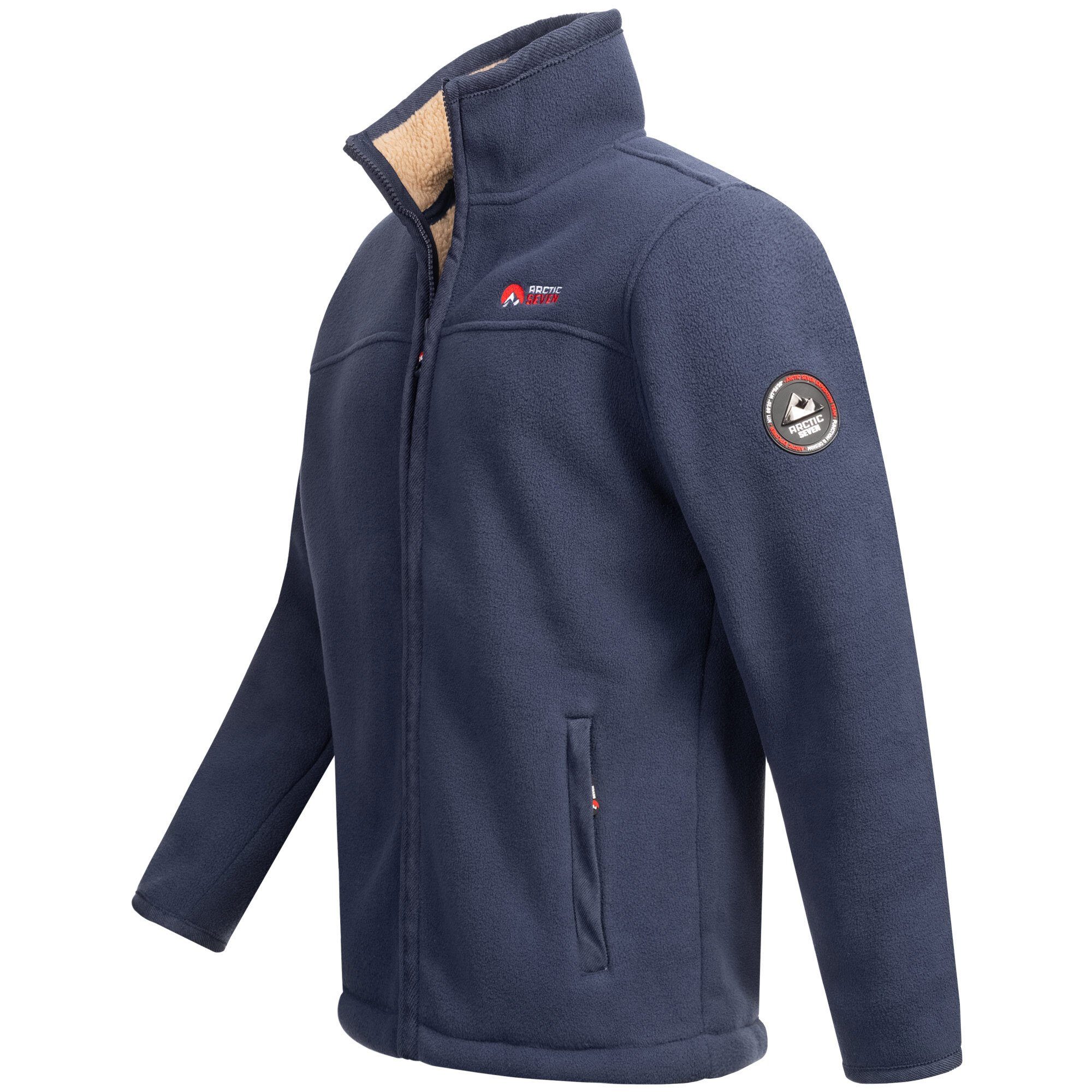 Arctic Seven Fleecejacke ASZeroo mit hoch schließendem Stehkragen – Bild 3 von 5