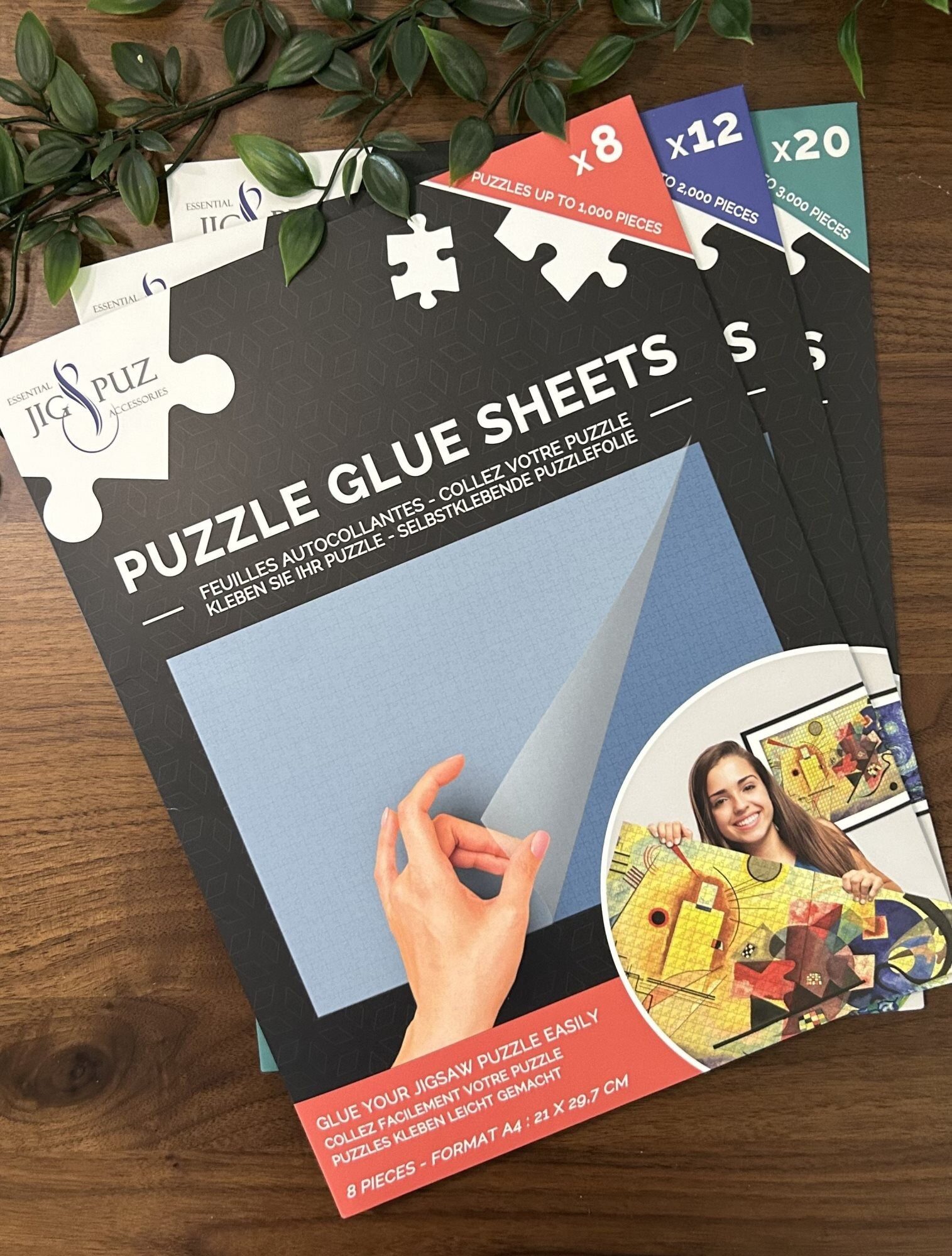 Jig & Puz Puzzleunterlage Jig & Puz Klebefolie für Puzzle bis 1000 Teile
