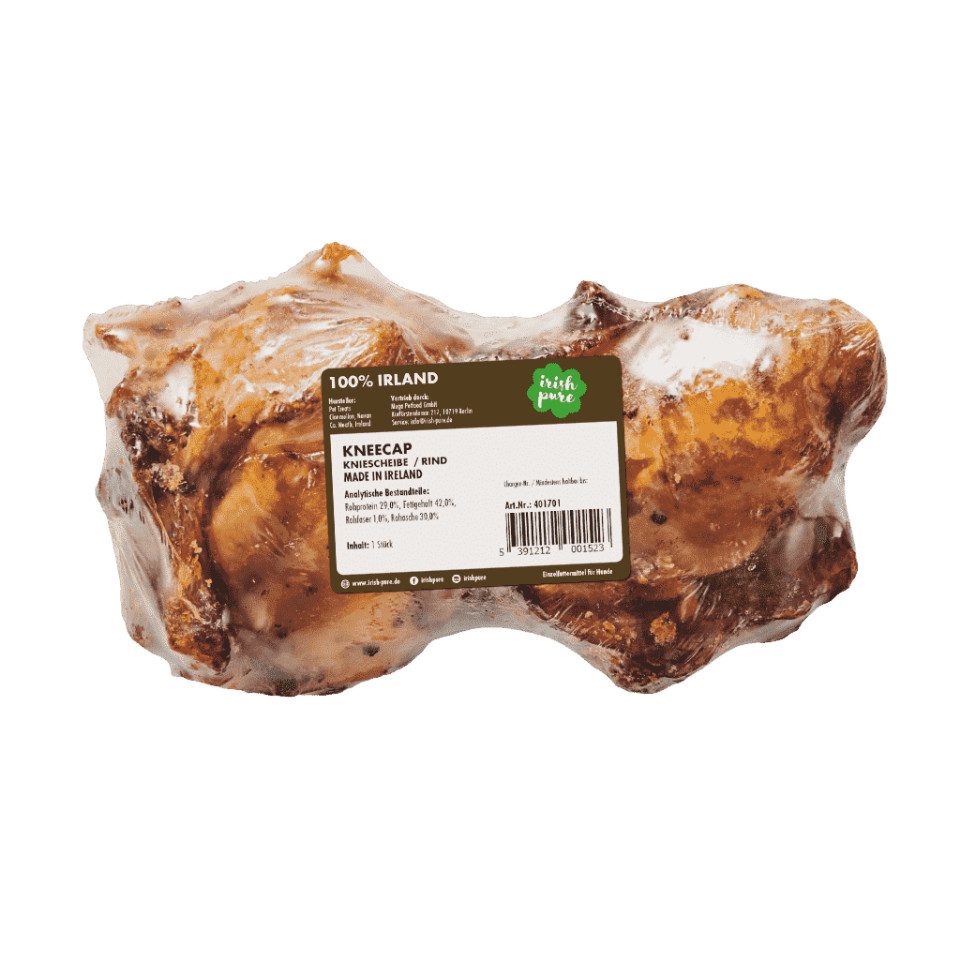 Irish Pure Irish Pure Hundesnacks - proteinreiche Naturkauartikel aus Rind Kneecap (2Stk), Leckerli für: Hunde