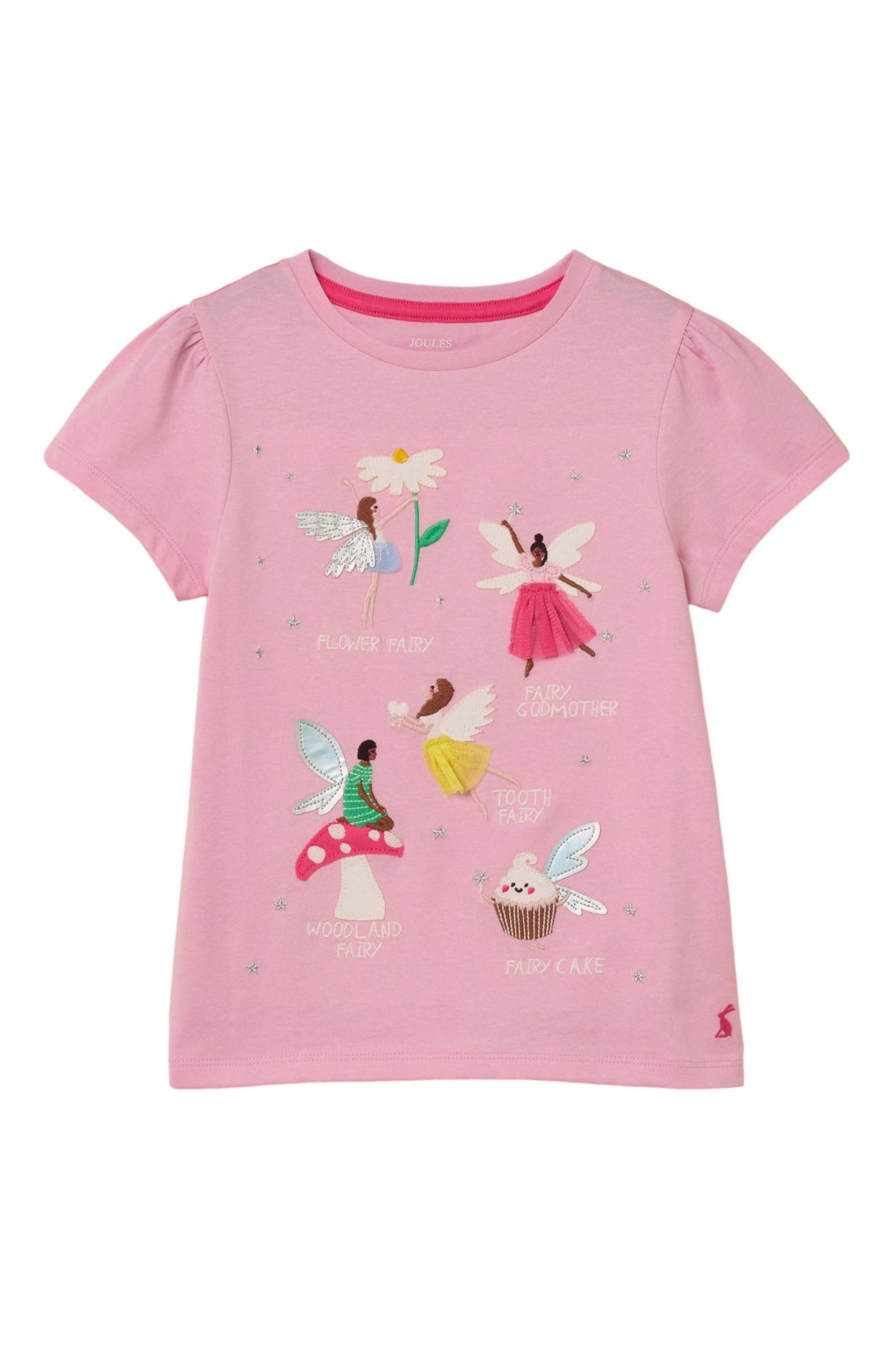 Tom Joule T-Shirt Joules Astra T-Shirt mit Applikation für Mädchen (1-tlg)