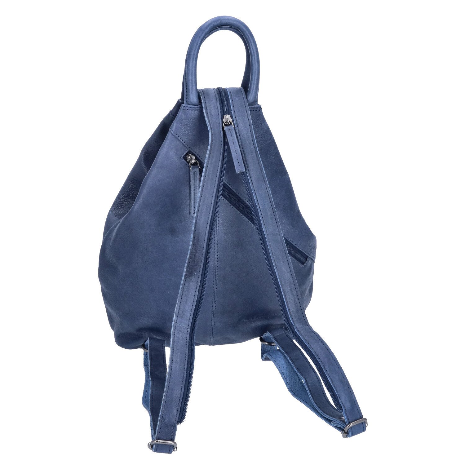 The Skandinavian Brand Freizeitrucksack The Skandinavian Brand Damen Leder Rucksack Blue (1-tlg)