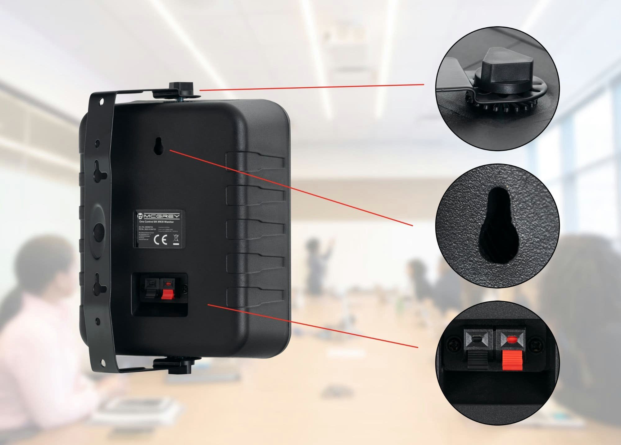 McGrey One Control MKIII HiFi-Lautsprecher - Lautsprecherboxen paar Lautsprecher (10 W, Boxen für Installation, Studio oder HiFi-Anwendung)