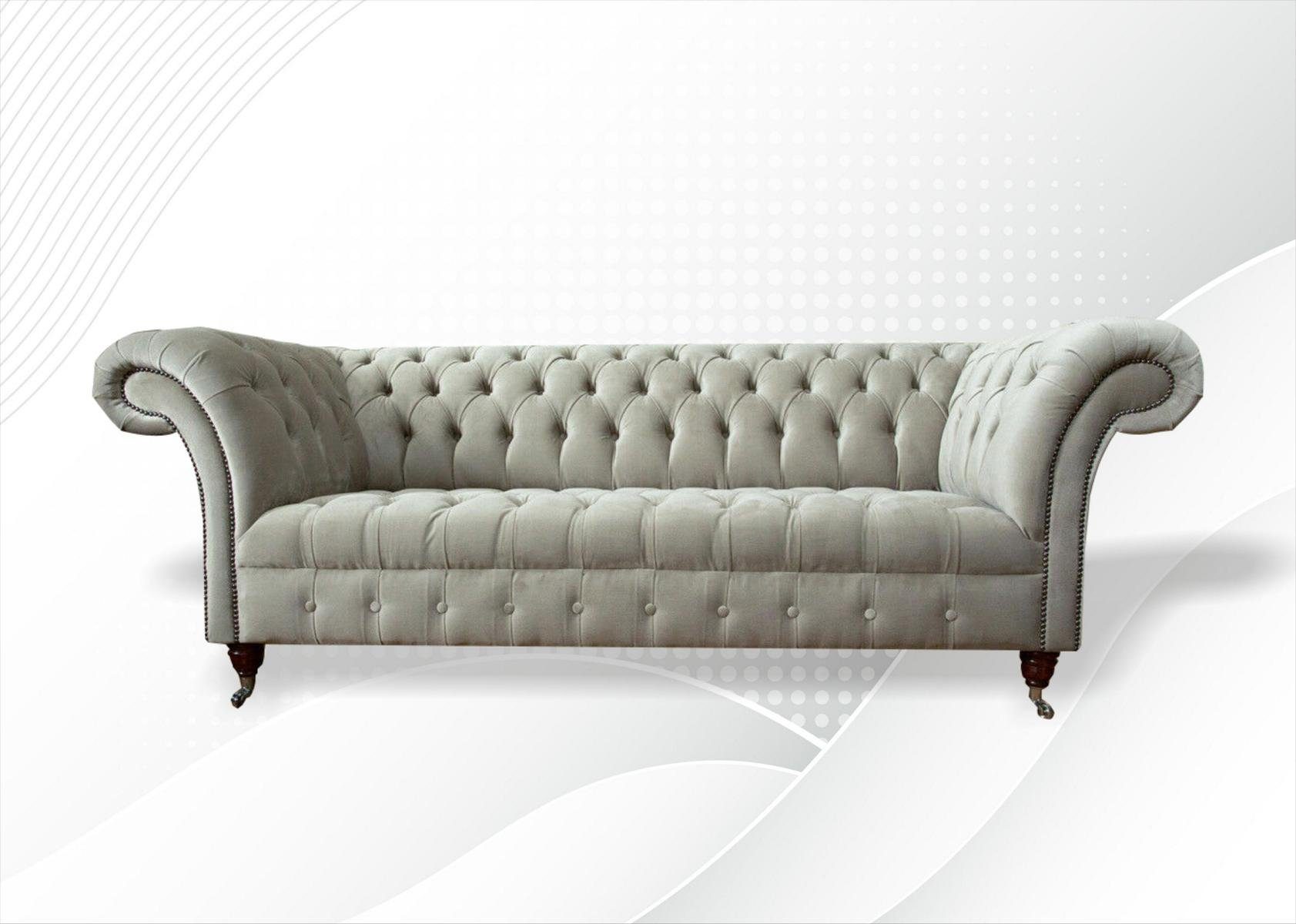 JVmoebel 3-Sitzer, Sitzer Chesterfield Couch 3 Sofa cm Design 225 Sofa