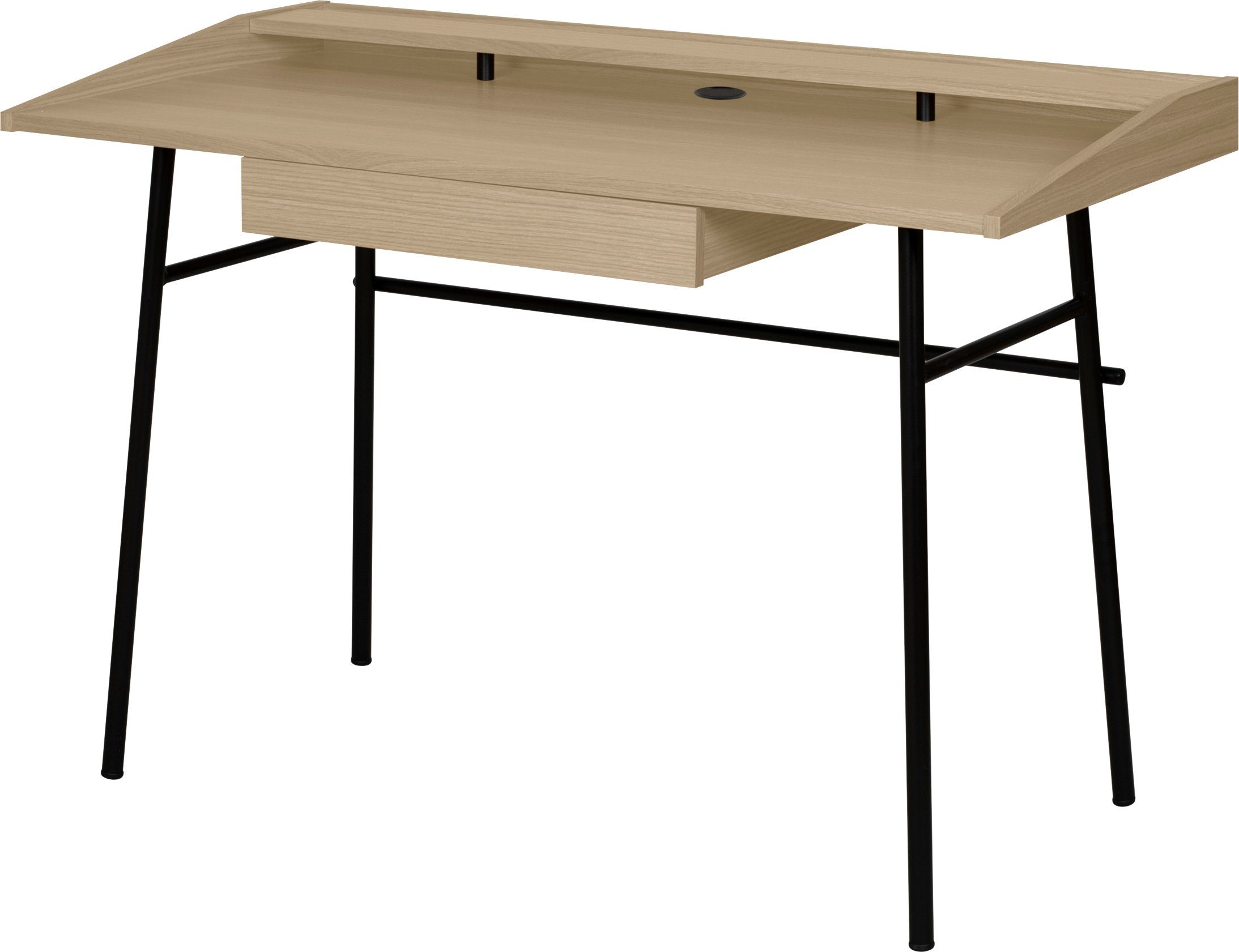 TemaHome Schreibtisch Ply, mit schönen sowie und Metallbeinen ausreichenden Arbeitsplatz