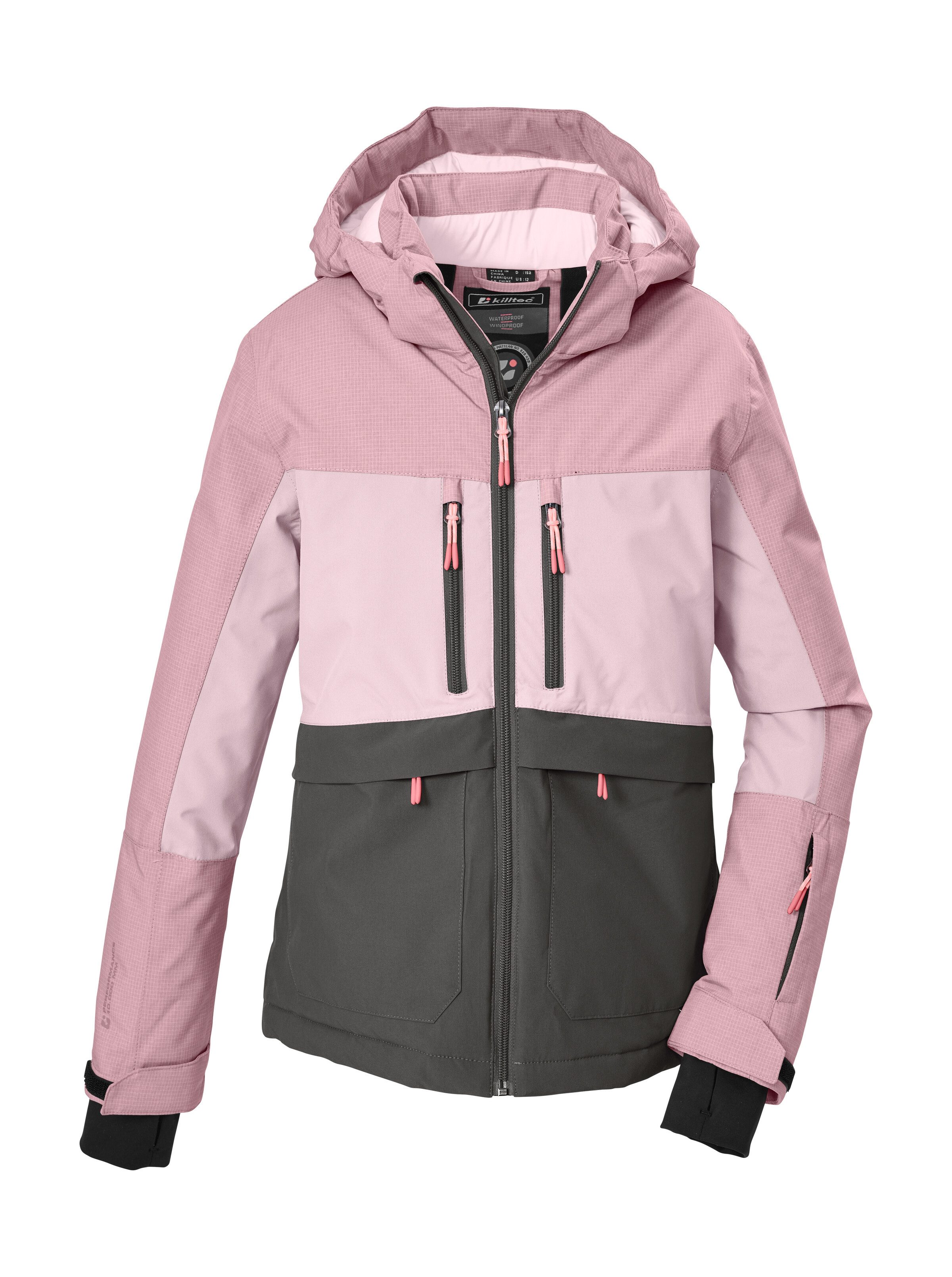Killtec Funktionsjacke KOW 160 GRLS JCKT Wind- und wasserdicht, reflektierend, abnehmbare Kapuze