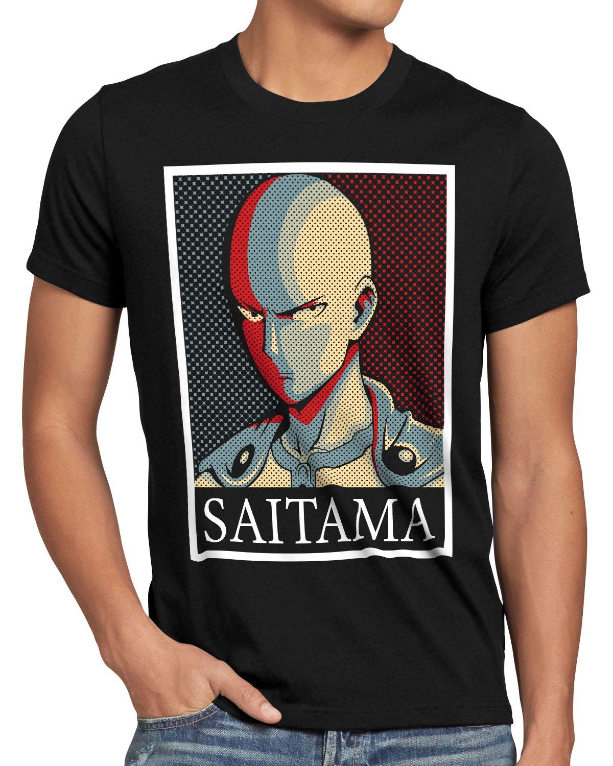 style3 T-Shirt Just a Hero anime manga one punch man anime manga günstig online kaufen