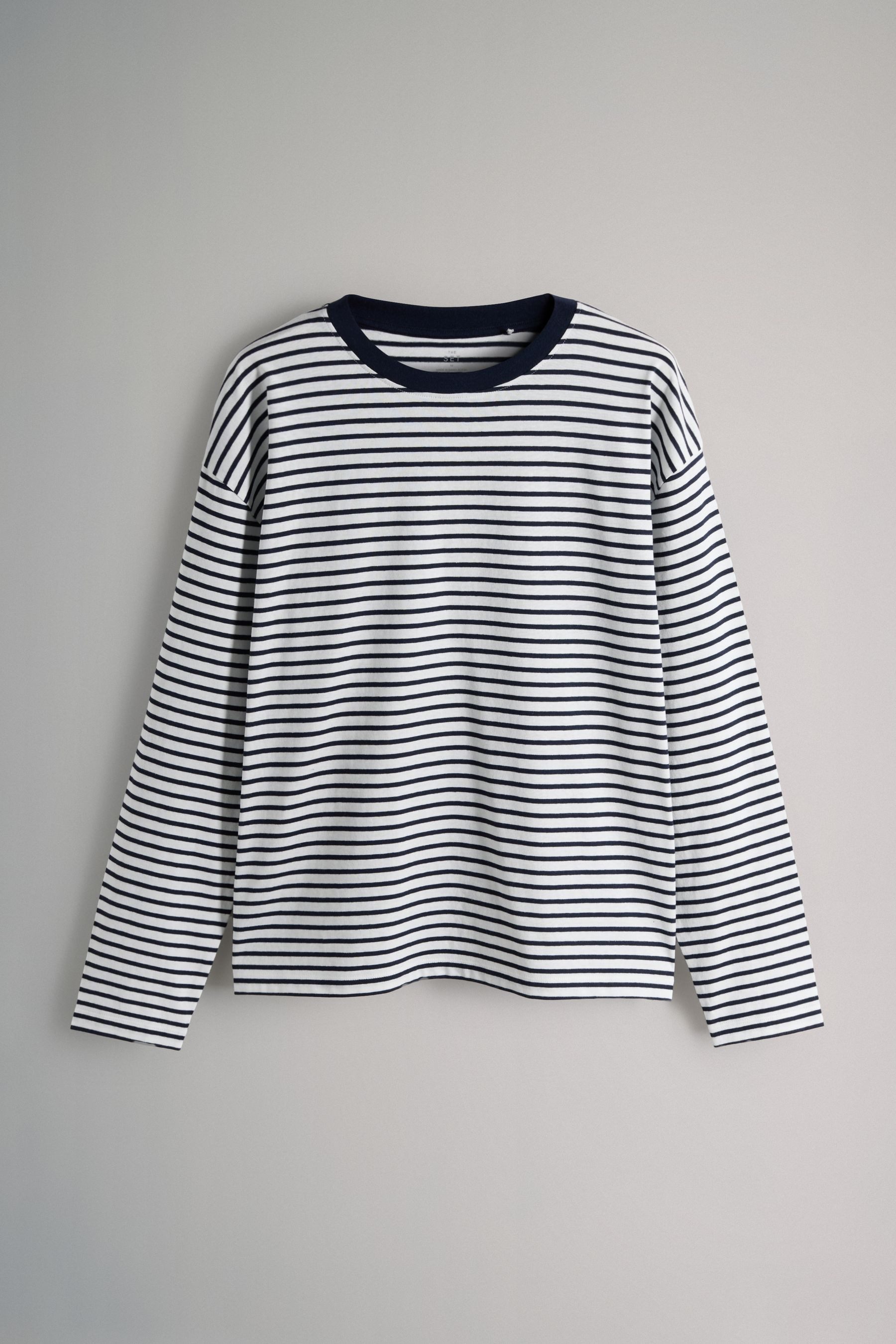 The Set Langarmshirt The Set Relaxed Fit Langarmshirts, 5er-Pack (5-tlg) günstig online kaufen