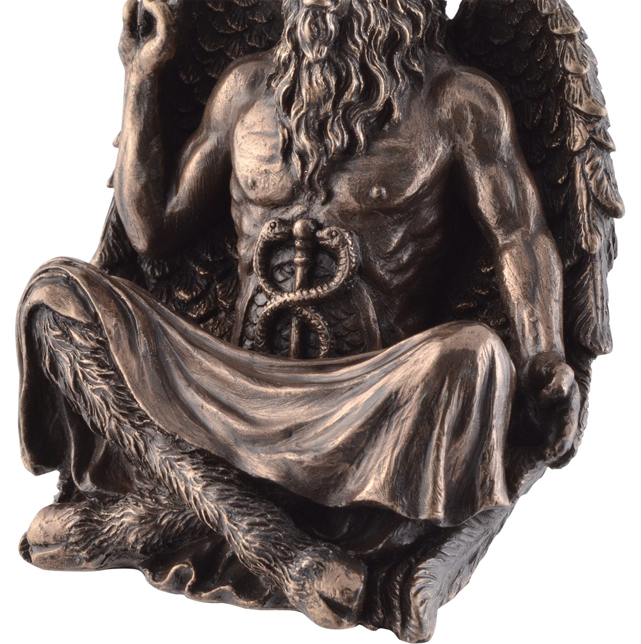 Vogler Meditation L/B/H bronziert 9x8x12cm direct bronziert, - bei Gmbh by Kunststein, Einer Baphomet Dekofigur Größe: ca. Veronese,