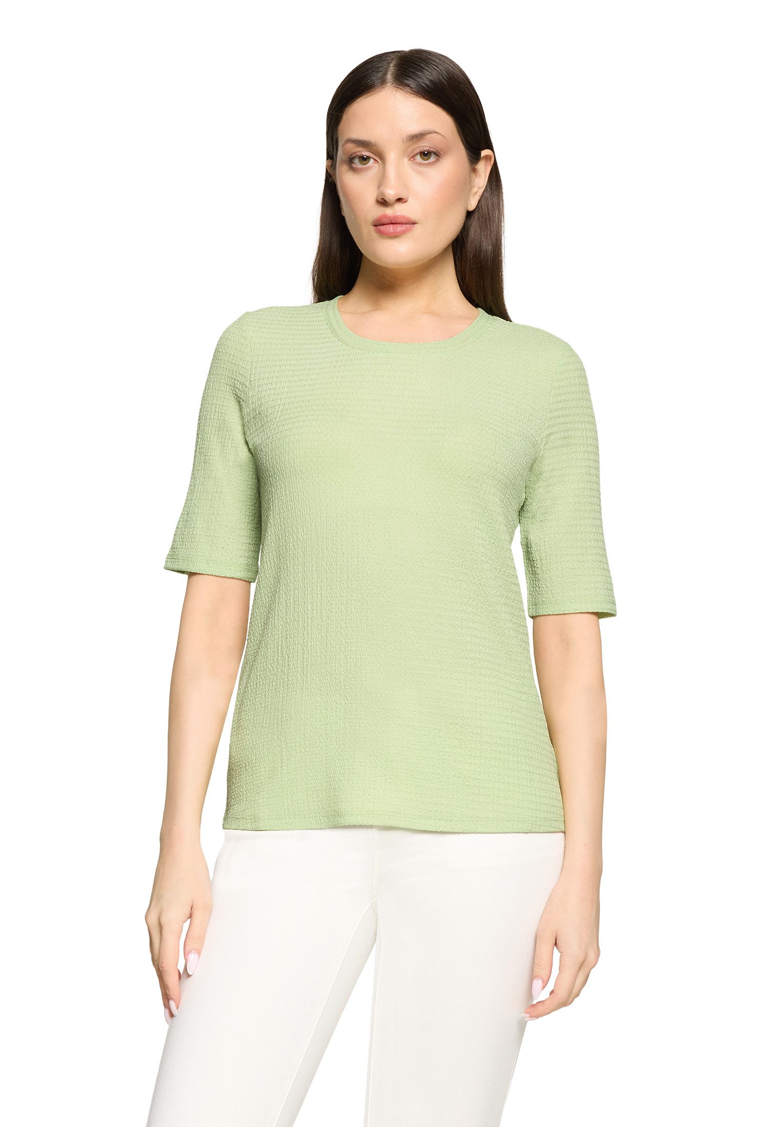 Kurzarmshirt Damen mit Rundhalsausschnitt