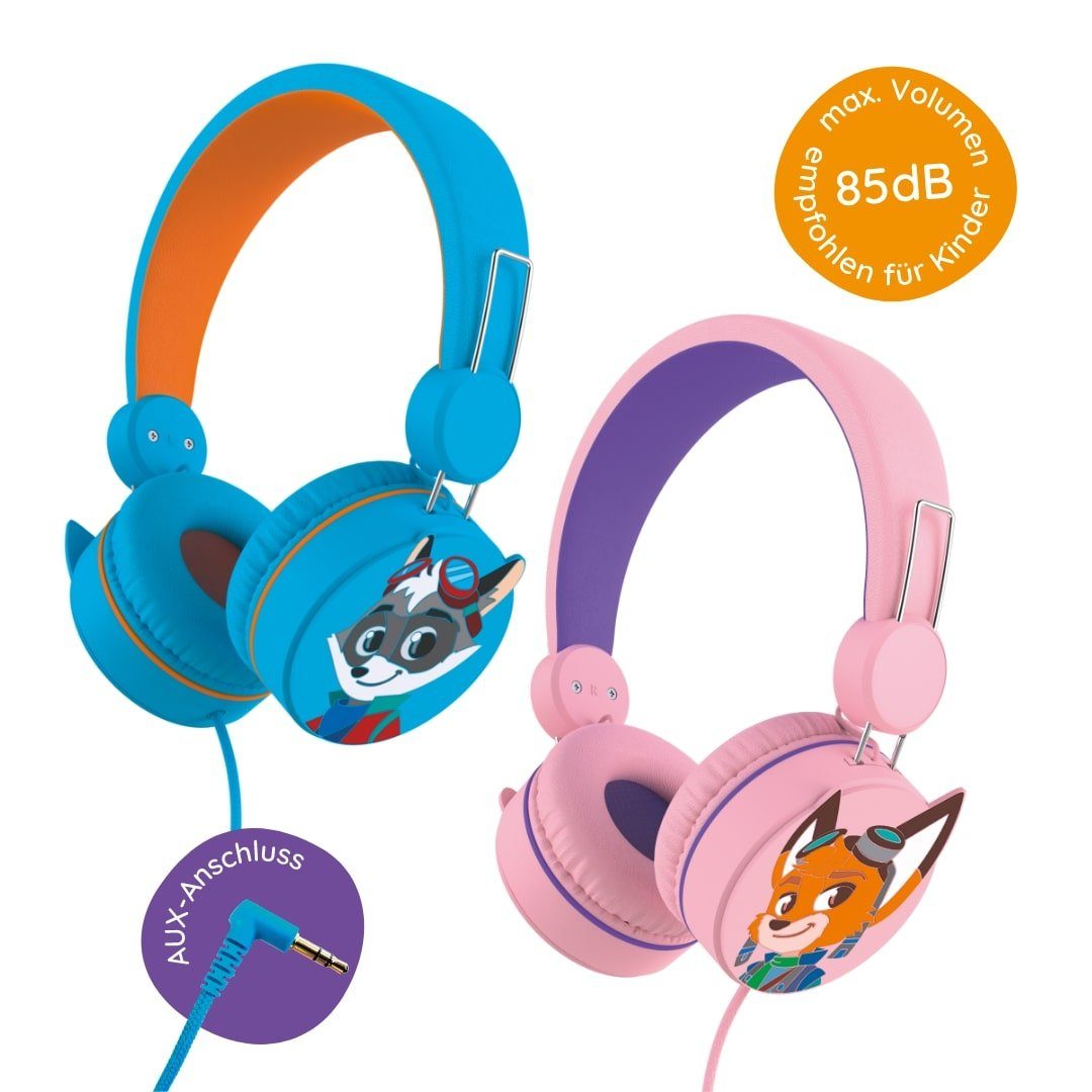 (Kids Edurino 85dB Kinder Max. Kinderkopfhörer Kinder-Kopfhörer (85dB) SafeAudio ab Jahren 4 LernOhren Volumen Edurino