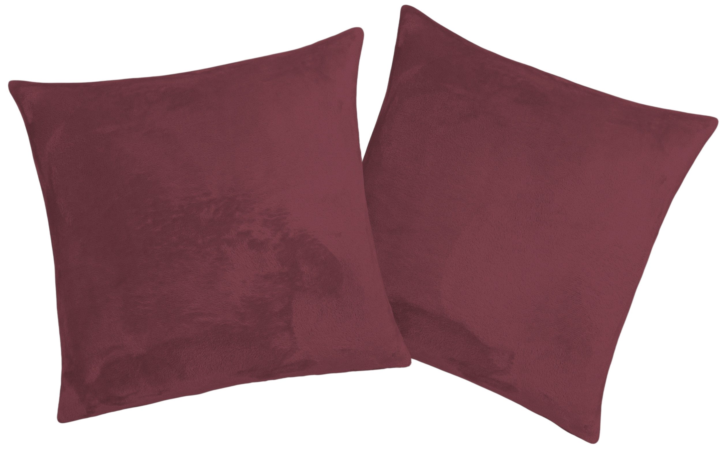 OTTO home Dekokissen Jil, aus super weichem Kuschelfleece, Kissenhüllen ohne Füllung, 2 Stück