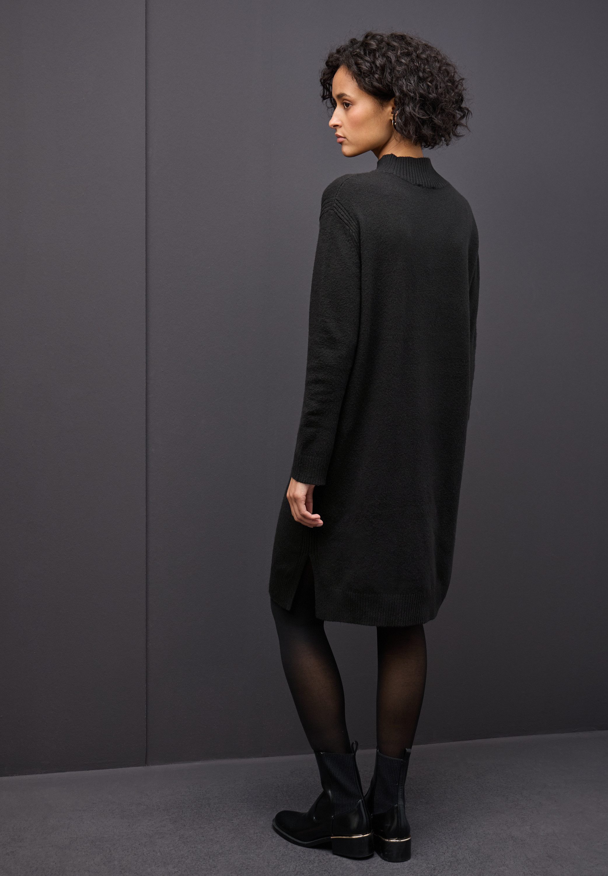 STREET ONE Strickkleid mit Rippbündchen günstig online kaufen