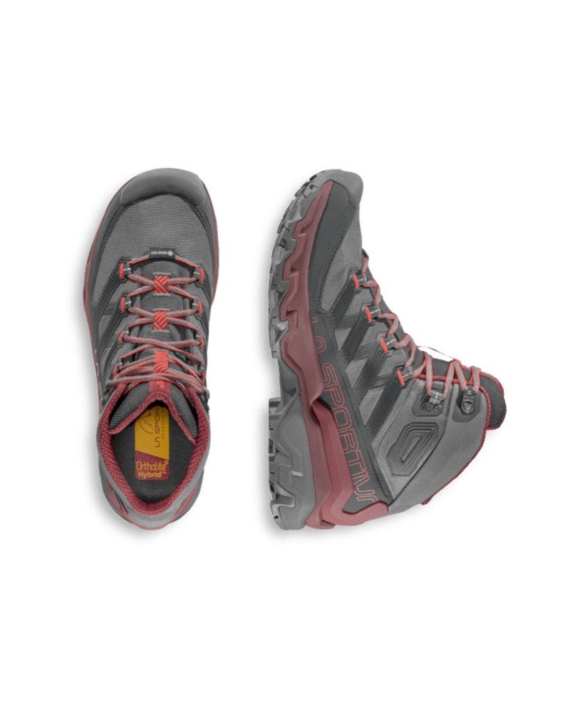 La Sportiva Ultra Raptor 3 Mid GTX (wasserdicht) carbongrau/rot Herren Wanderschuh