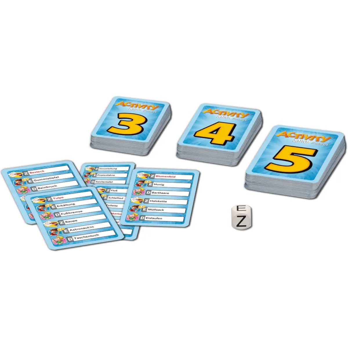 Piatnik Spiel Activity Pocket Junior, kompakte Reise-Edition