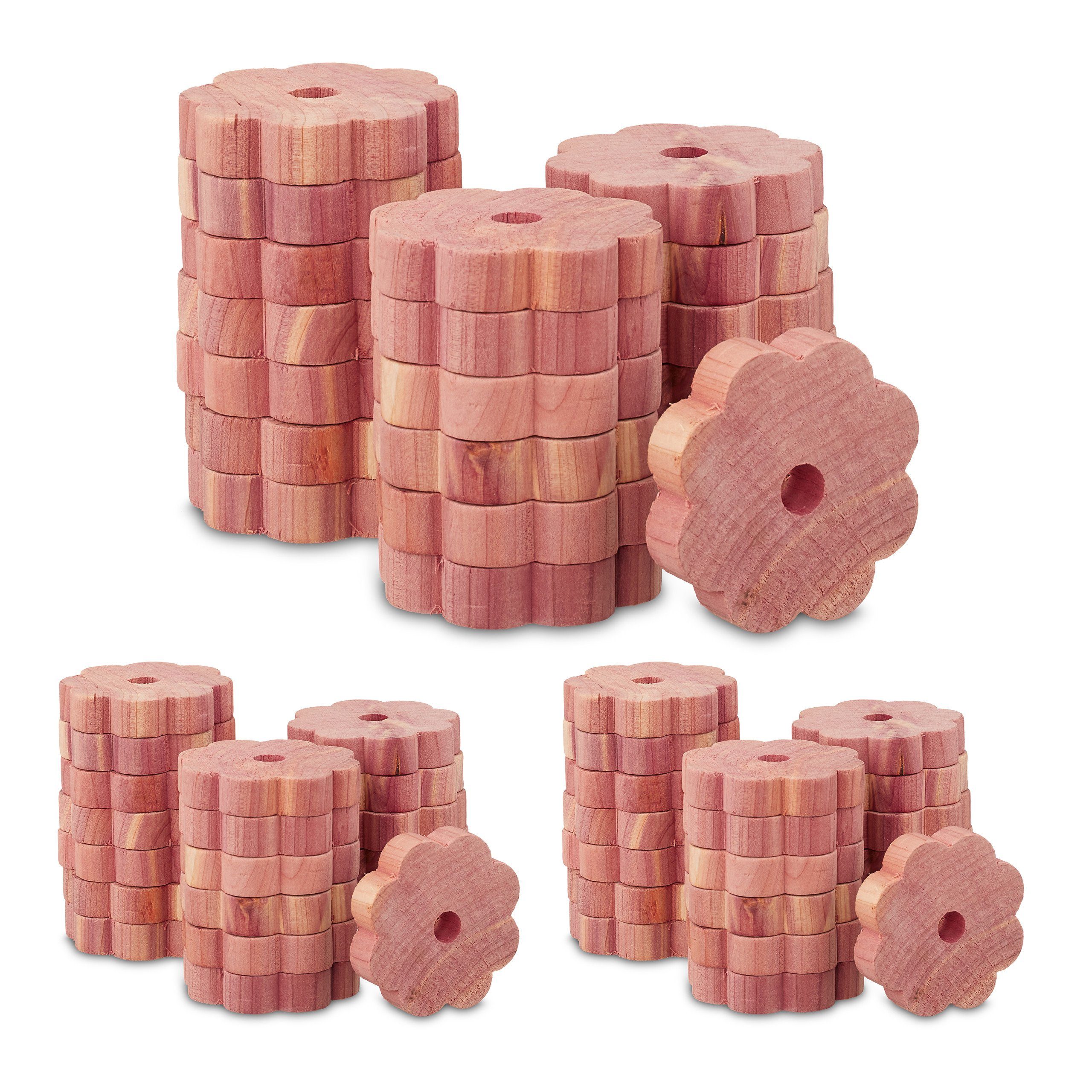 relaxdays Kleiderbügel 60 x Zedernholz Mottenschutz günstig online kaufen