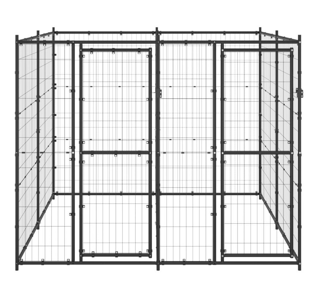 Thumbnail - vidaXL Hundezwinger Outdoor-Hundezwinger Stahl 4,84 m²