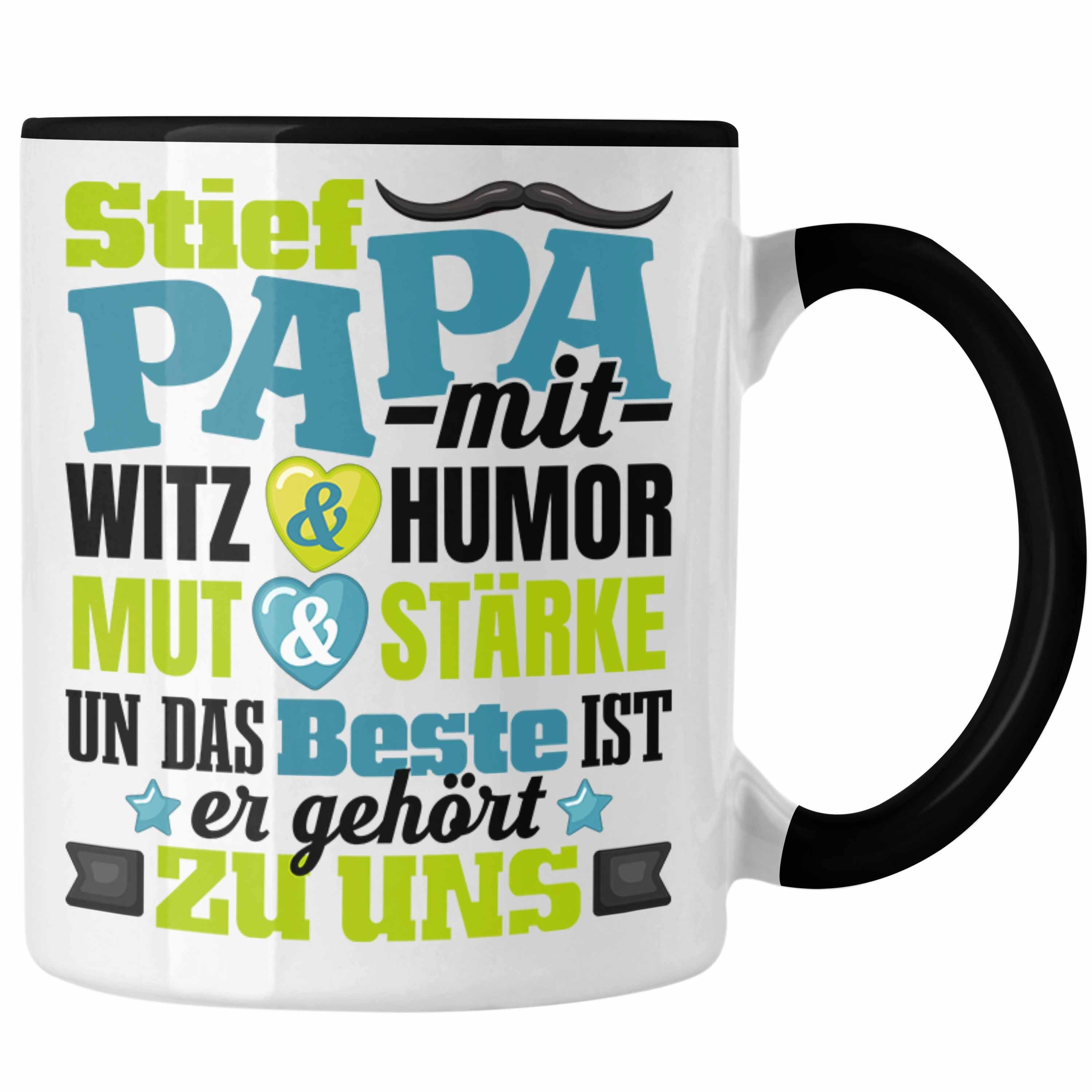 Trendation Tasse Bonus Papa Tasse Geschenk für Stiefvater Stiefpapa Geschenkidee Vatert