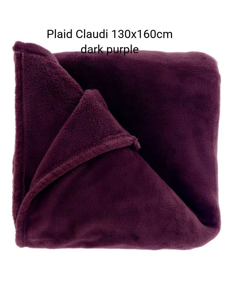 Plaid Unique Living Plaid Claudi Lila 130x160 cm, UNIQUE Living