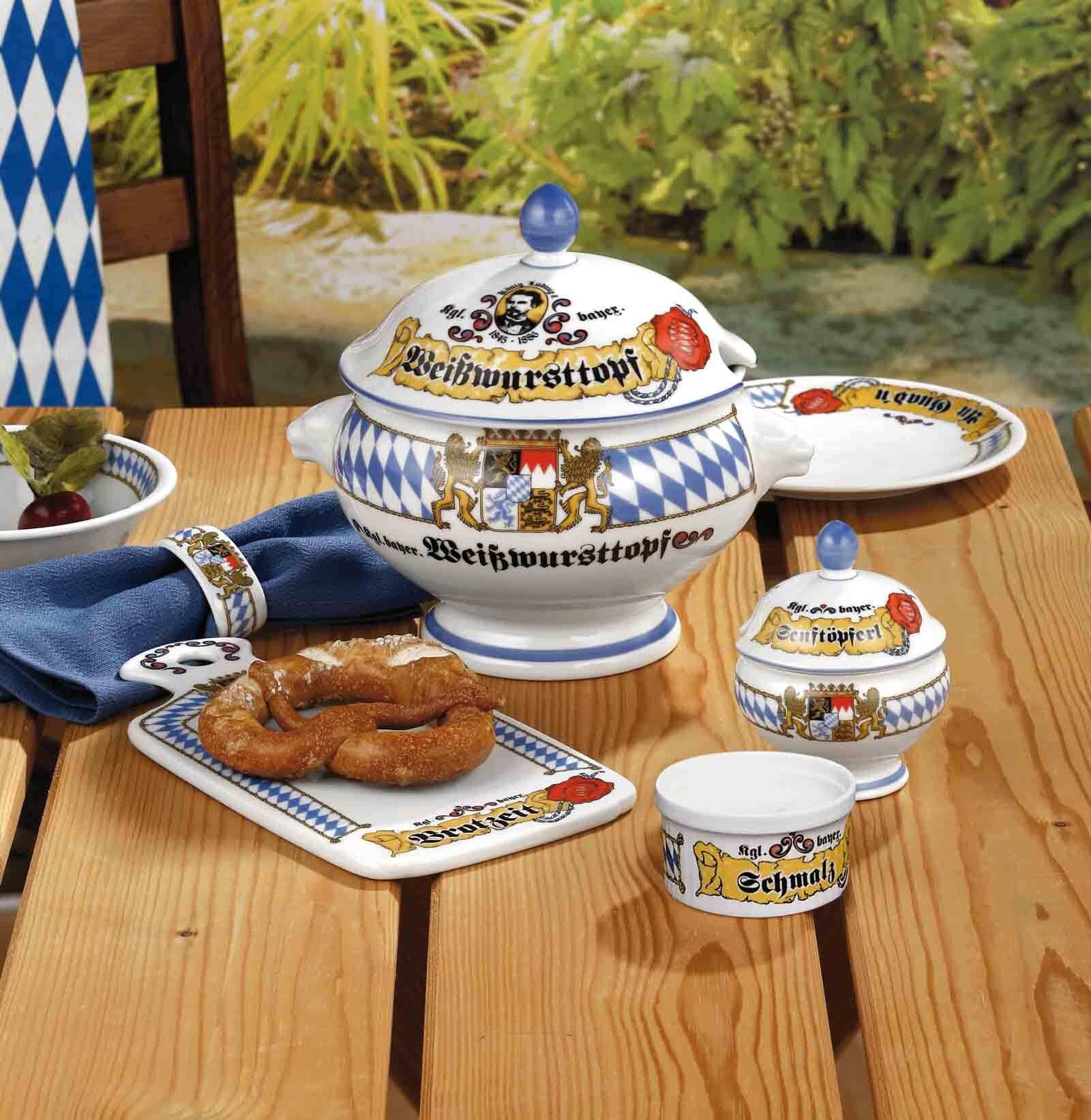 Seltmann Weiden Schale Compact Bayern Löwenkopfterrine mit Deckel 2,1 l, Porzellan, (1x Terrine, 1-tlg)