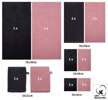 Betz Handtuch Set 12 TLG. Handtuch Set BERLIN Farbe Lotus - Graphit, 100% Baumwolle (12 Teile, 12-St)