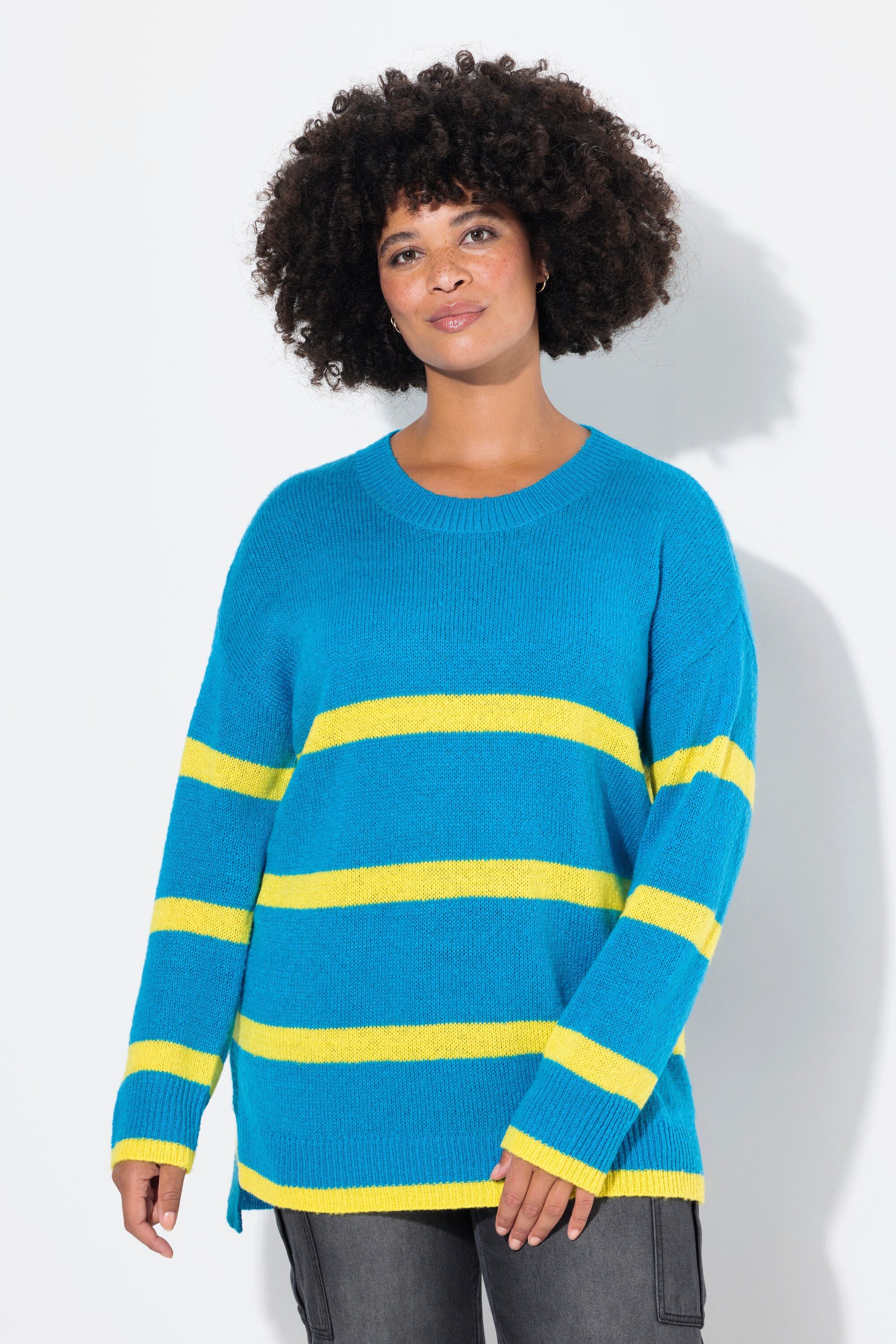 Strickpullover Pullover oversized Ringel Langarm