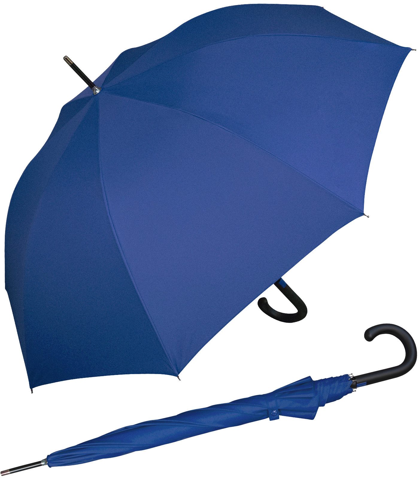 Stockregenschirm Fiberglas, XL 110 cm groß, stabil, mit Automatik